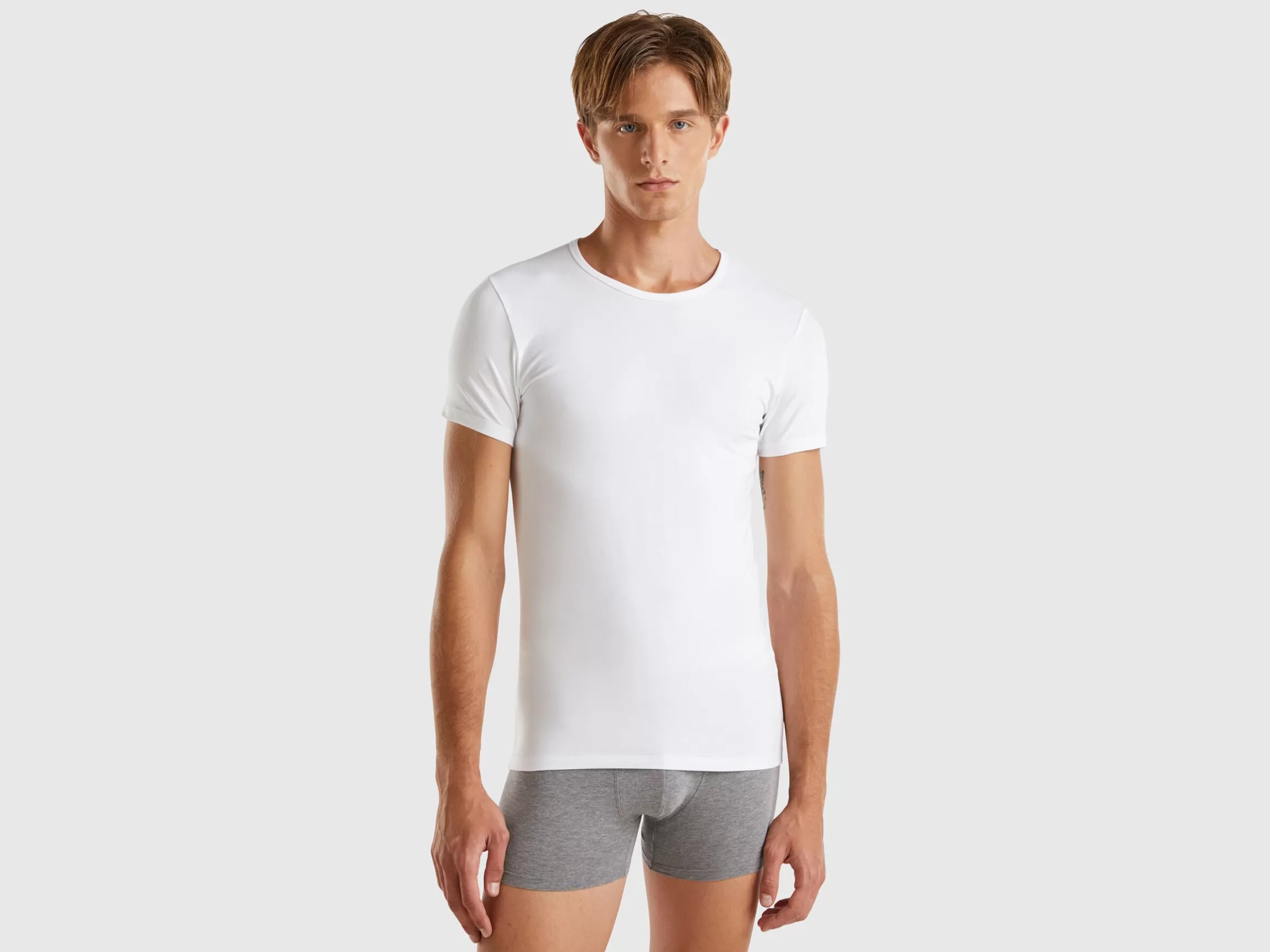 United Colors of Benetton Organic stretch cotton t-shirt