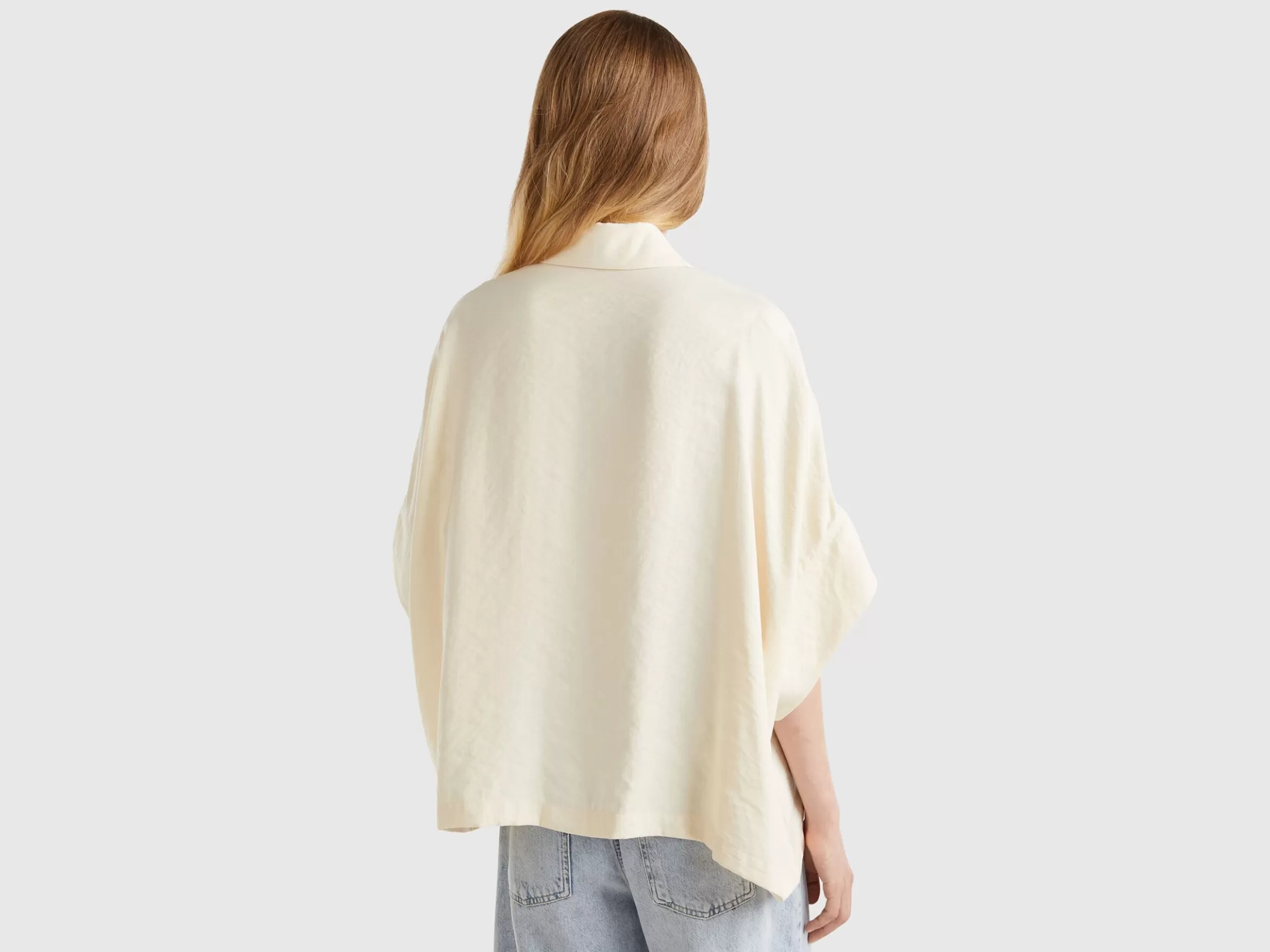 United Colors of Benetton Oversized shirt in Modal® blend