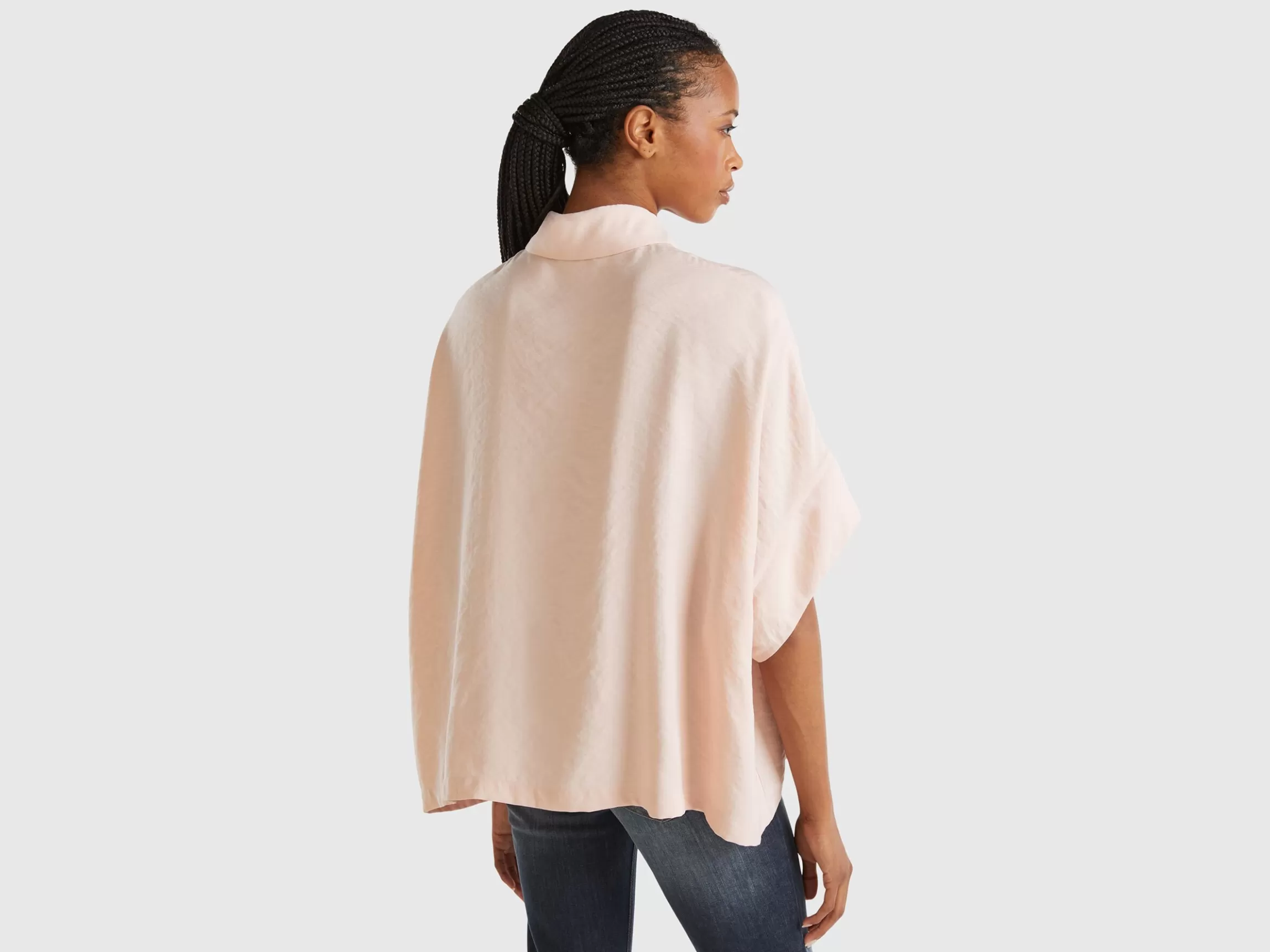 United Colors of Benetton Oversized shirt in Modal® blend
