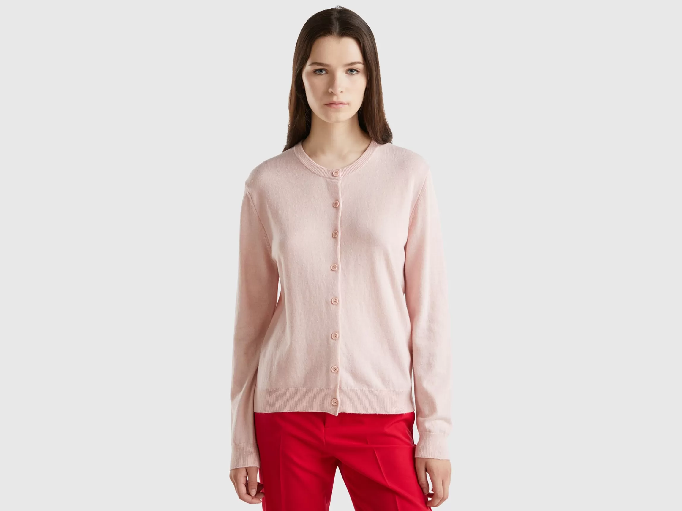 United Colors of Benetton cardigan in wool and cashmere blend