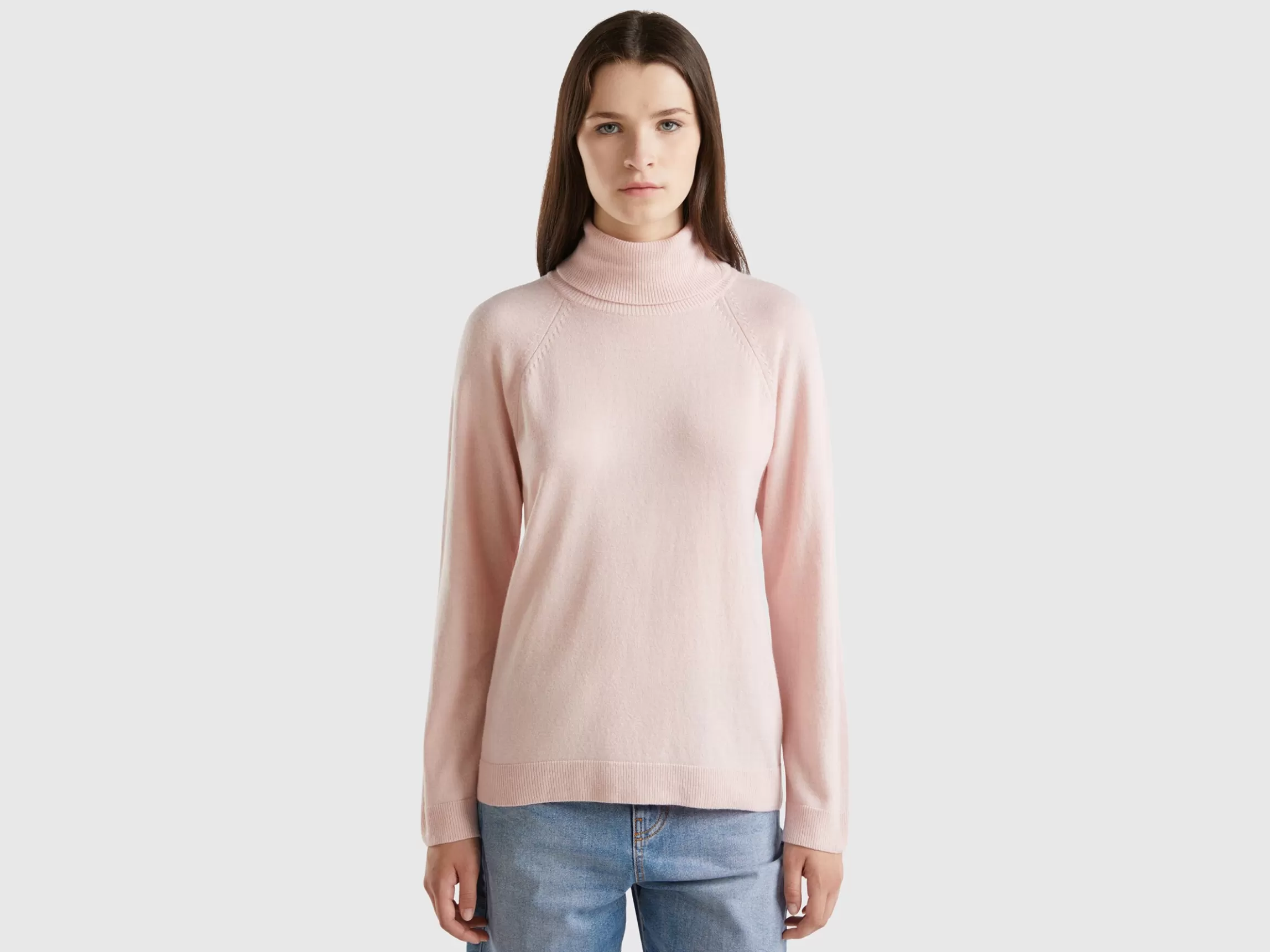 United Colors of Benetton turtleneck in wool and cashmere blend