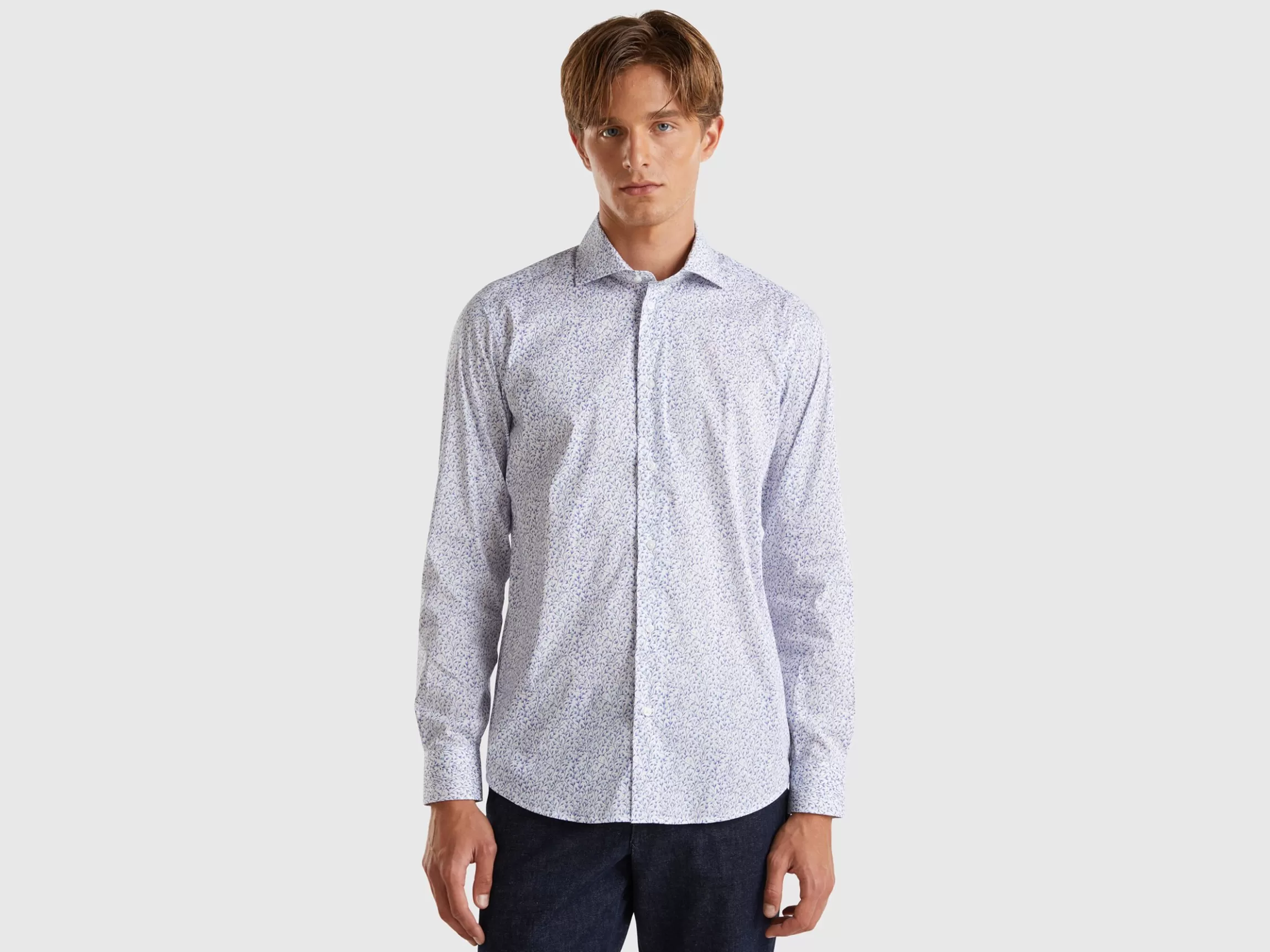 United Colors of Benetton Patterned slim fit shirt