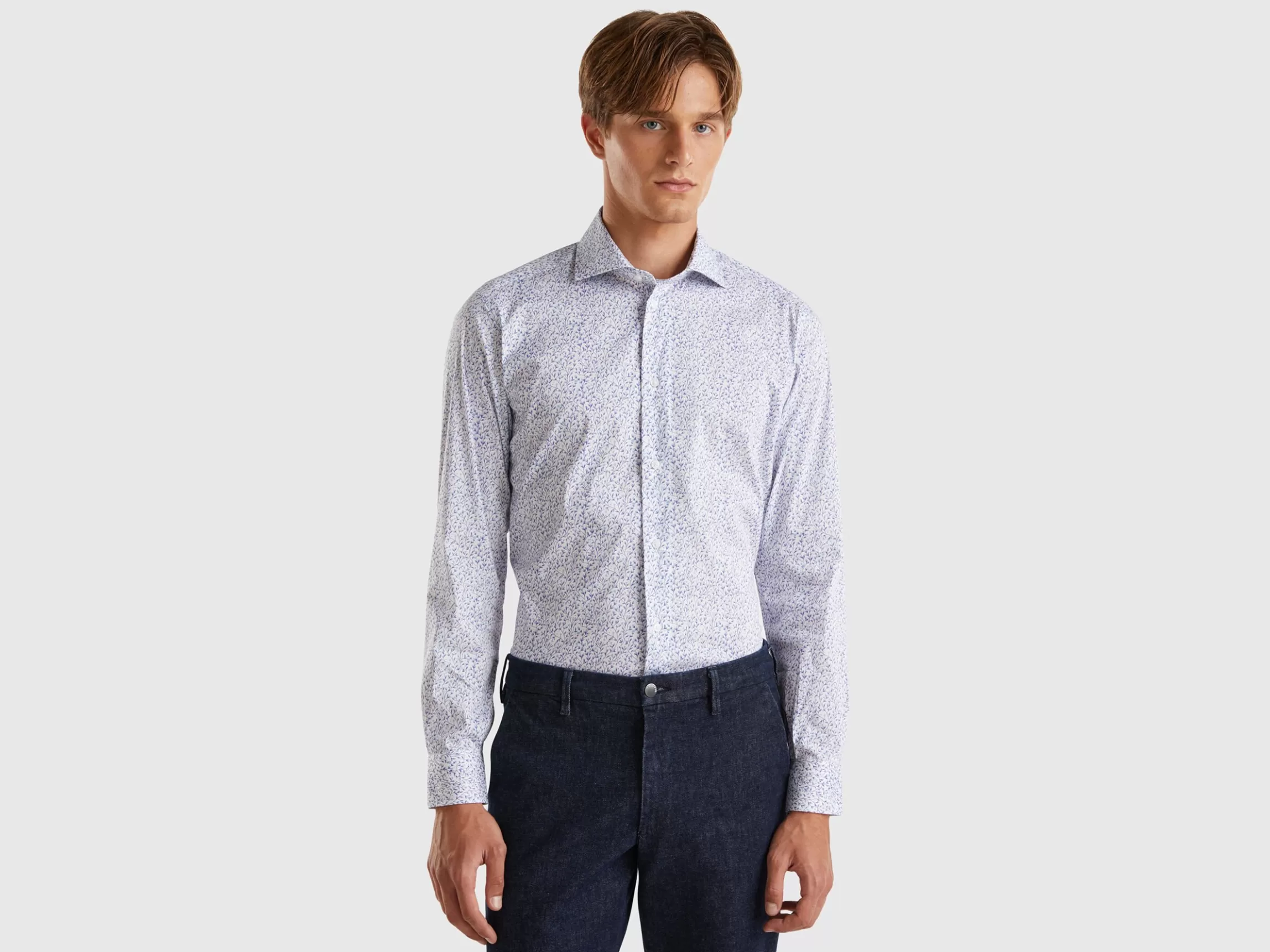 United Colors of Benetton Patterned slim fit shirt