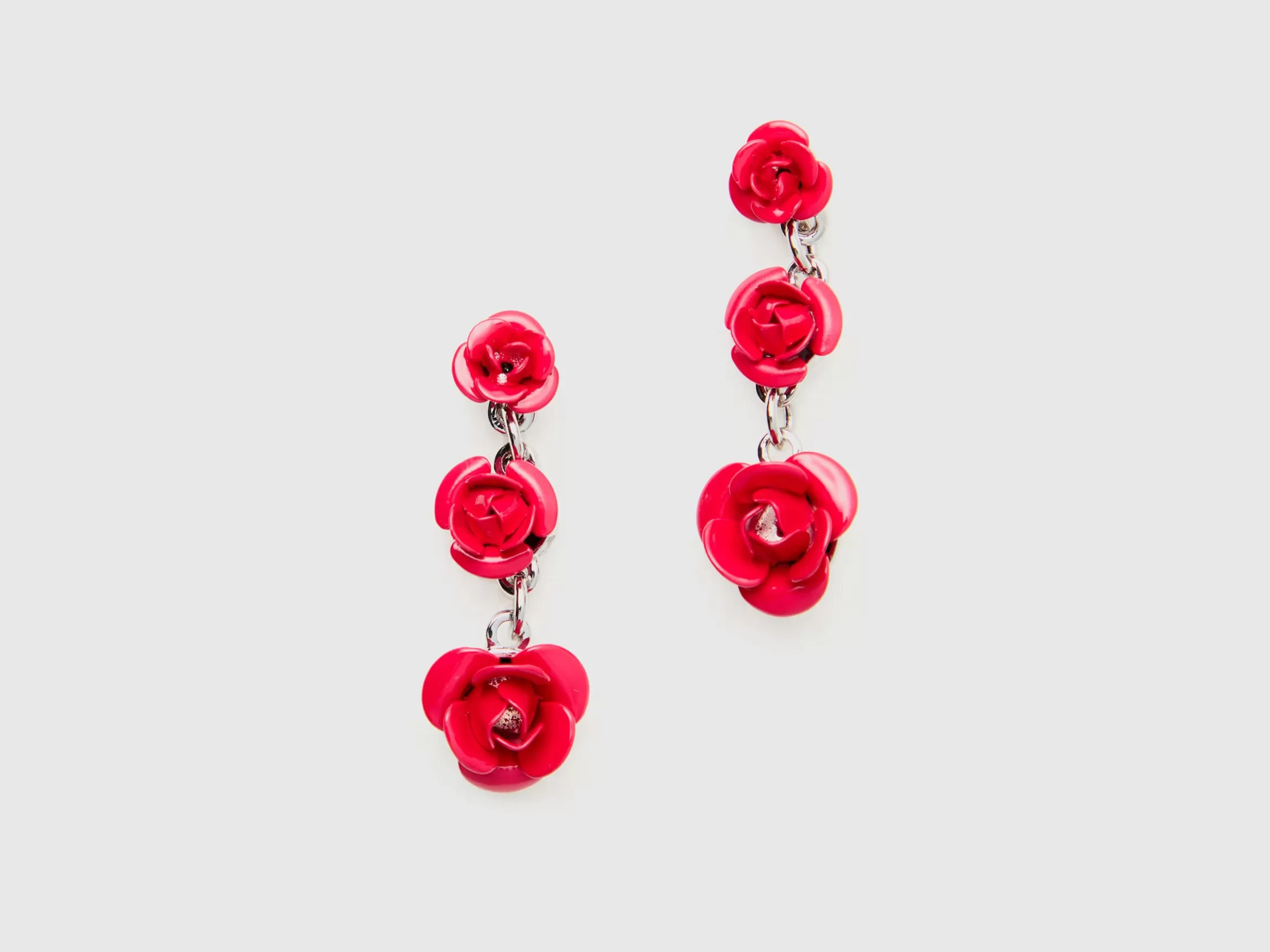 United Colors of Benetton Pendant earrings with roses