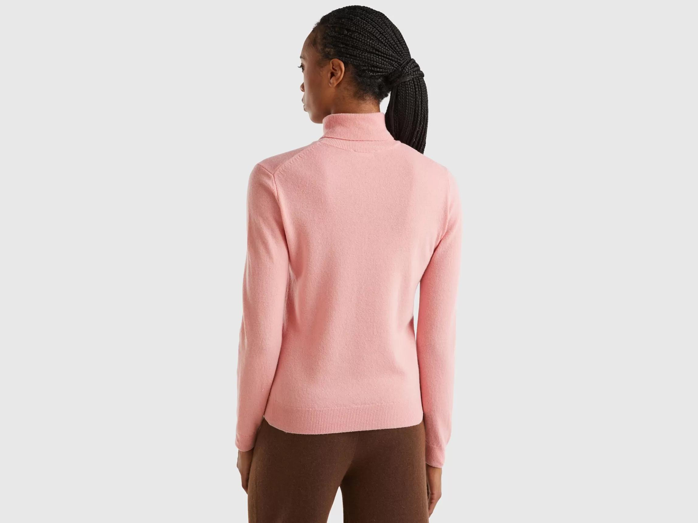 United Colors of Benetton turtleneck sweater in pure Merino wool