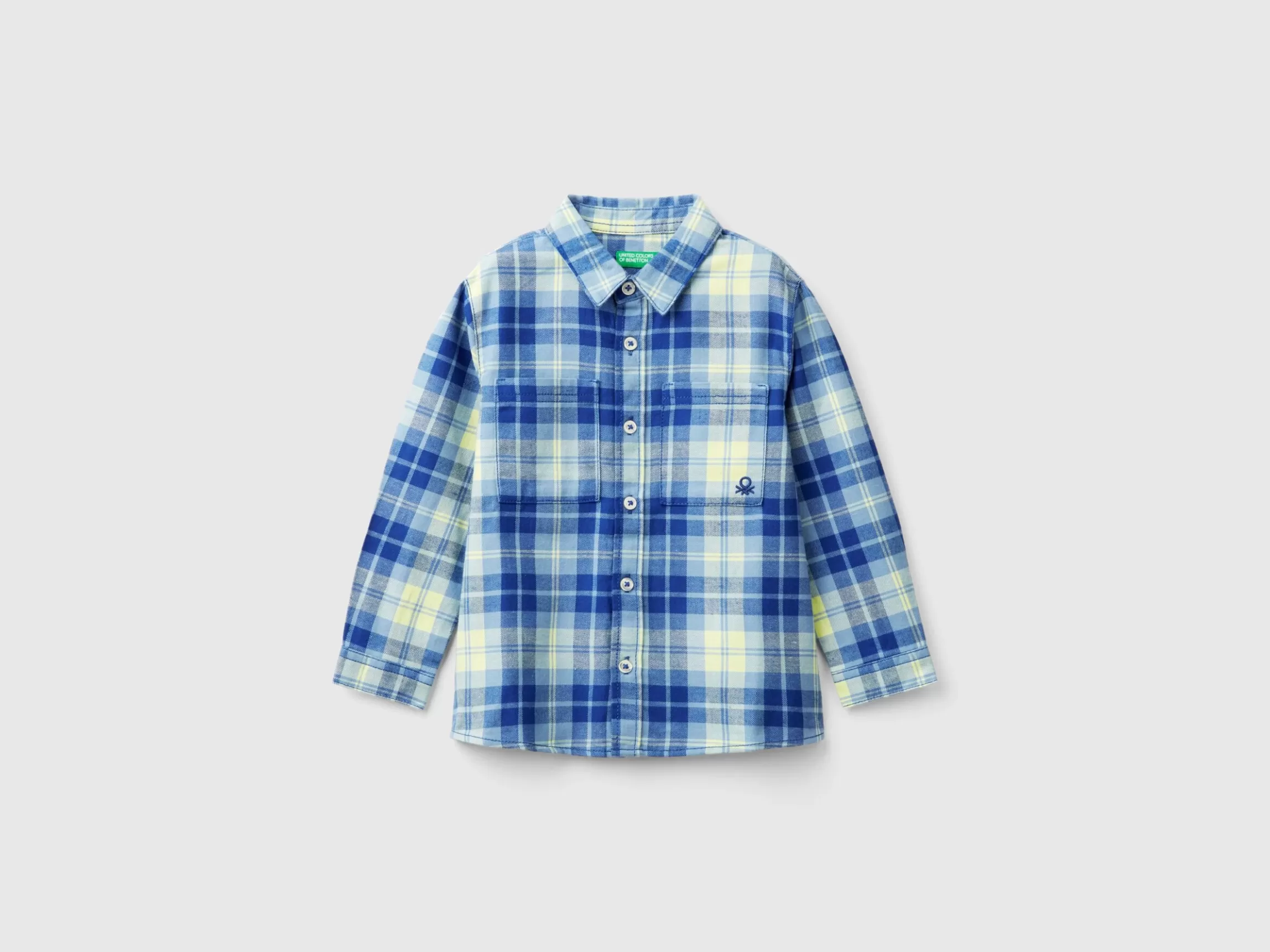 United Colors of Benetton Plaid shirt in 100% cotton