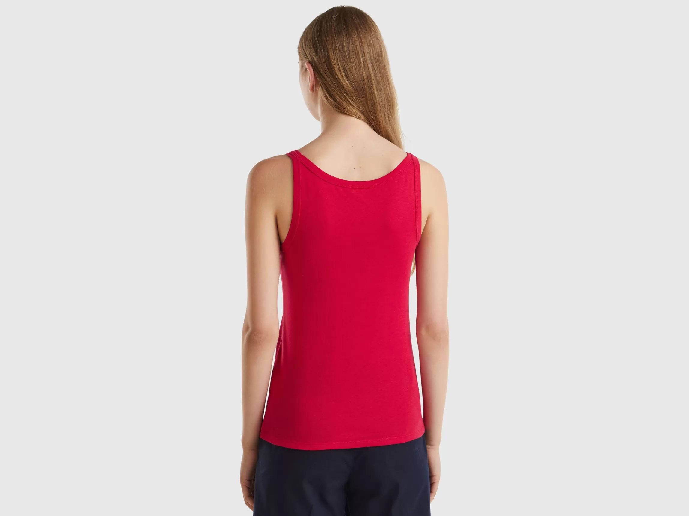 United Colors of Benetton Plum tank top in pure cotton