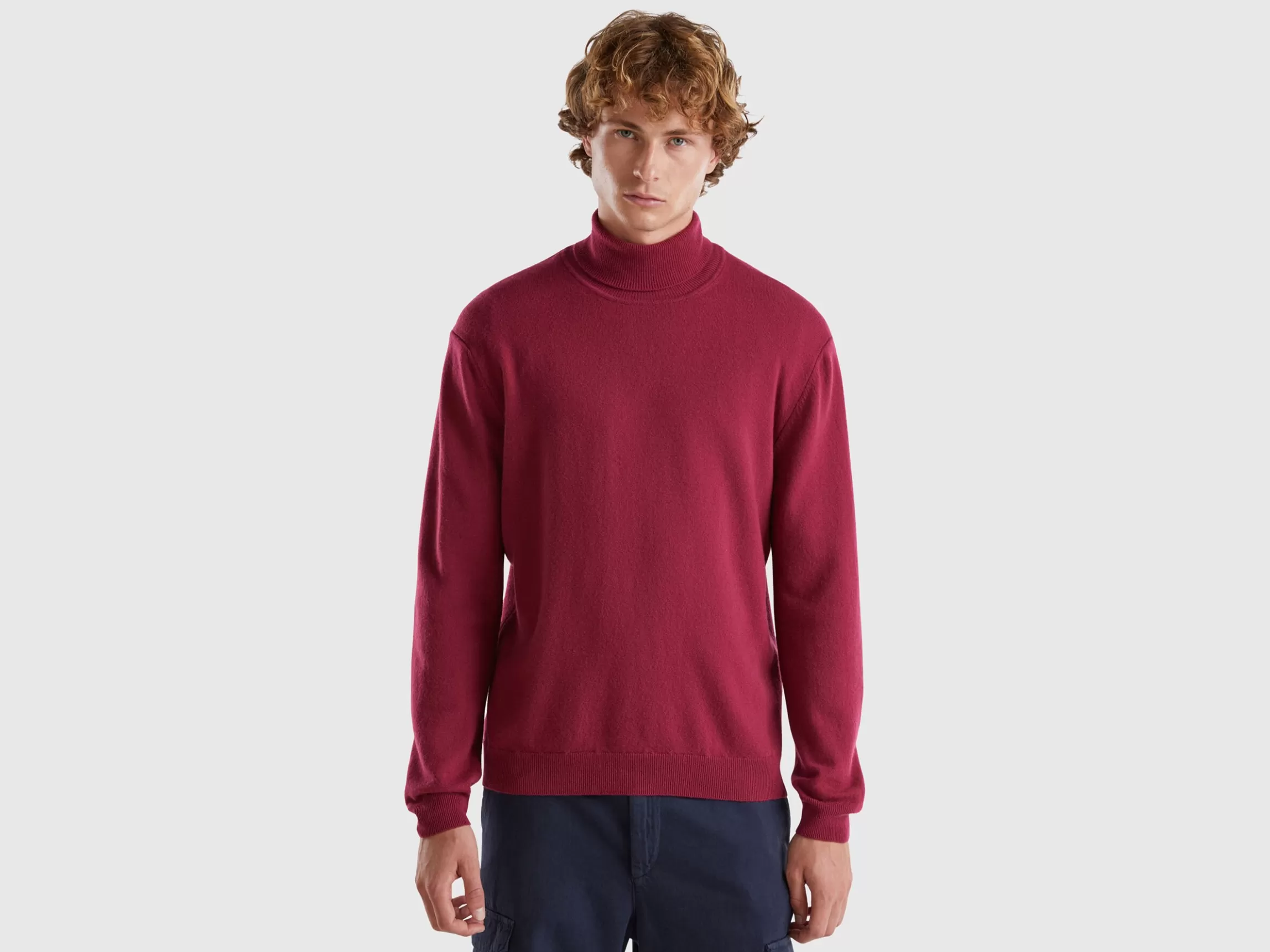 United Colors of Benetton turtleneck in pure Merino wool