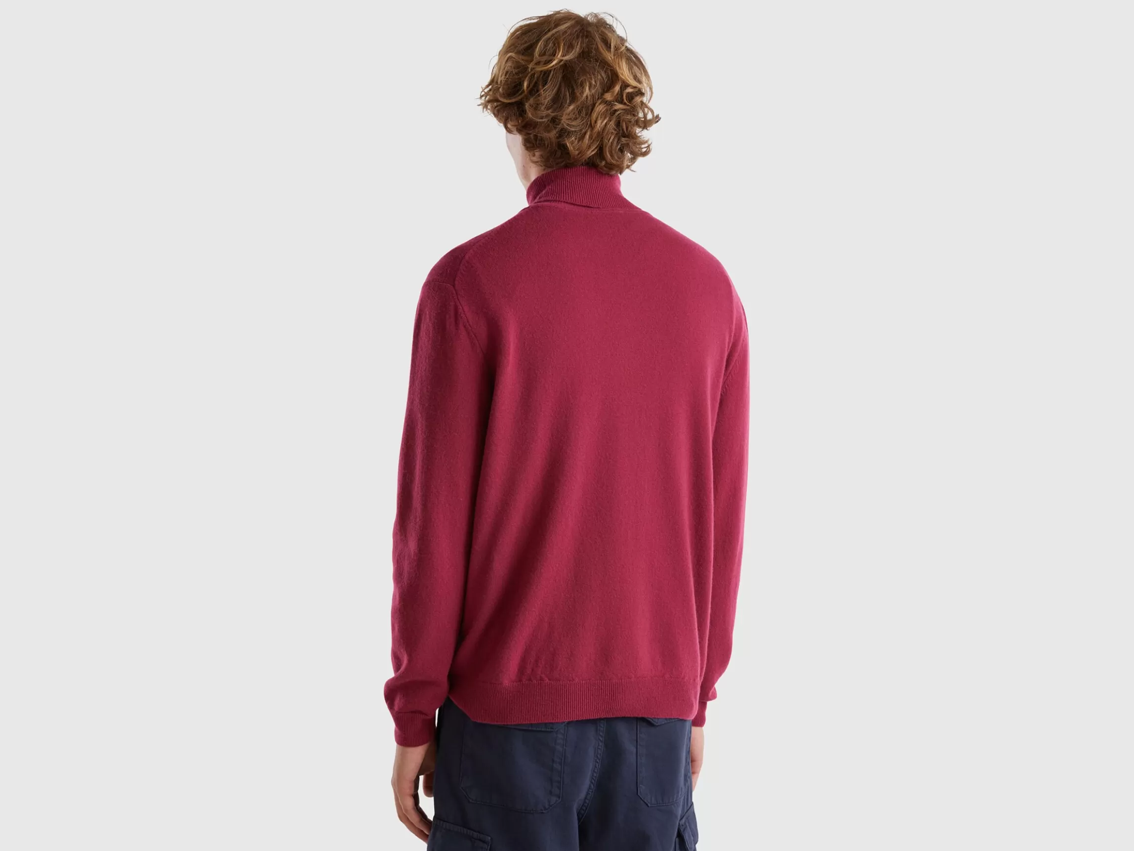 United Colors of Benetton turtleneck in pure Merino wool