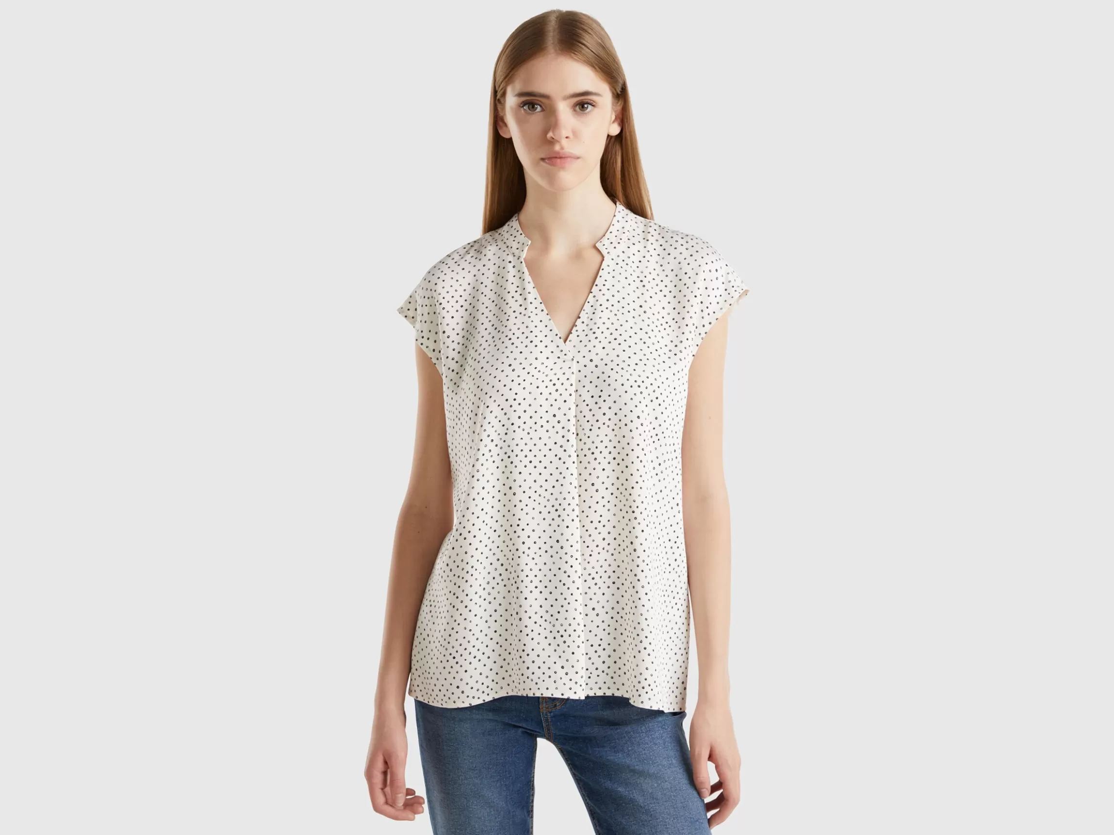 United Colors of Benetton Polka dot blouse in viscose