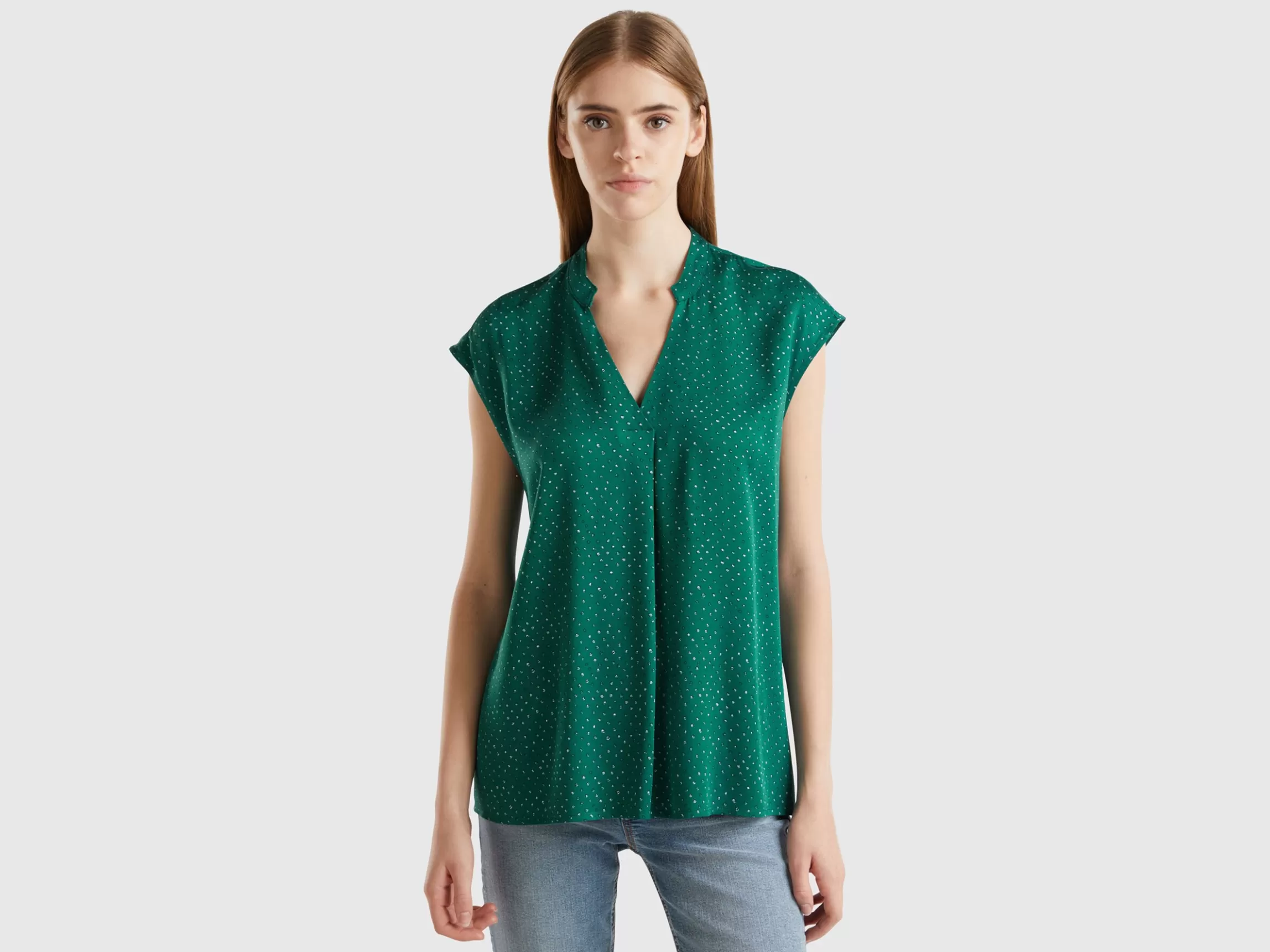 United Colors of Benetton Polka dot blouse in viscose