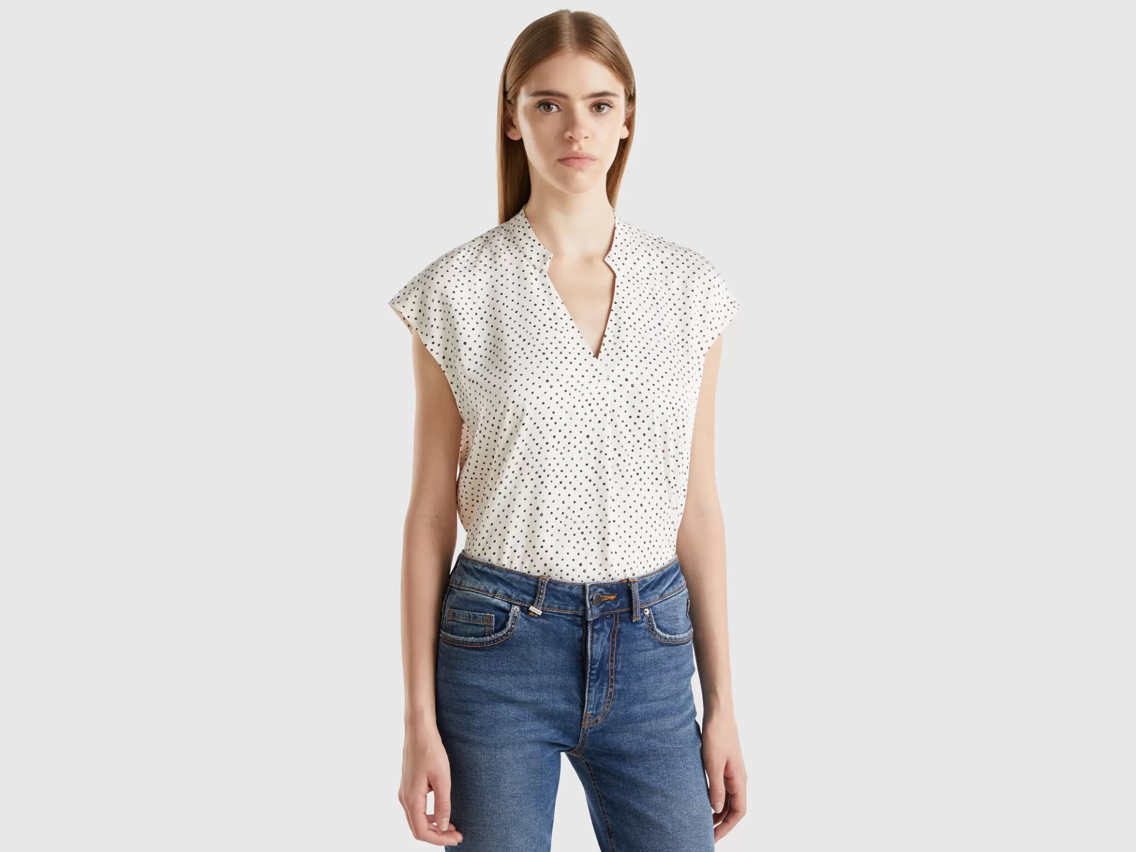 United Colors of Benetton Polka dot blouse in viscose