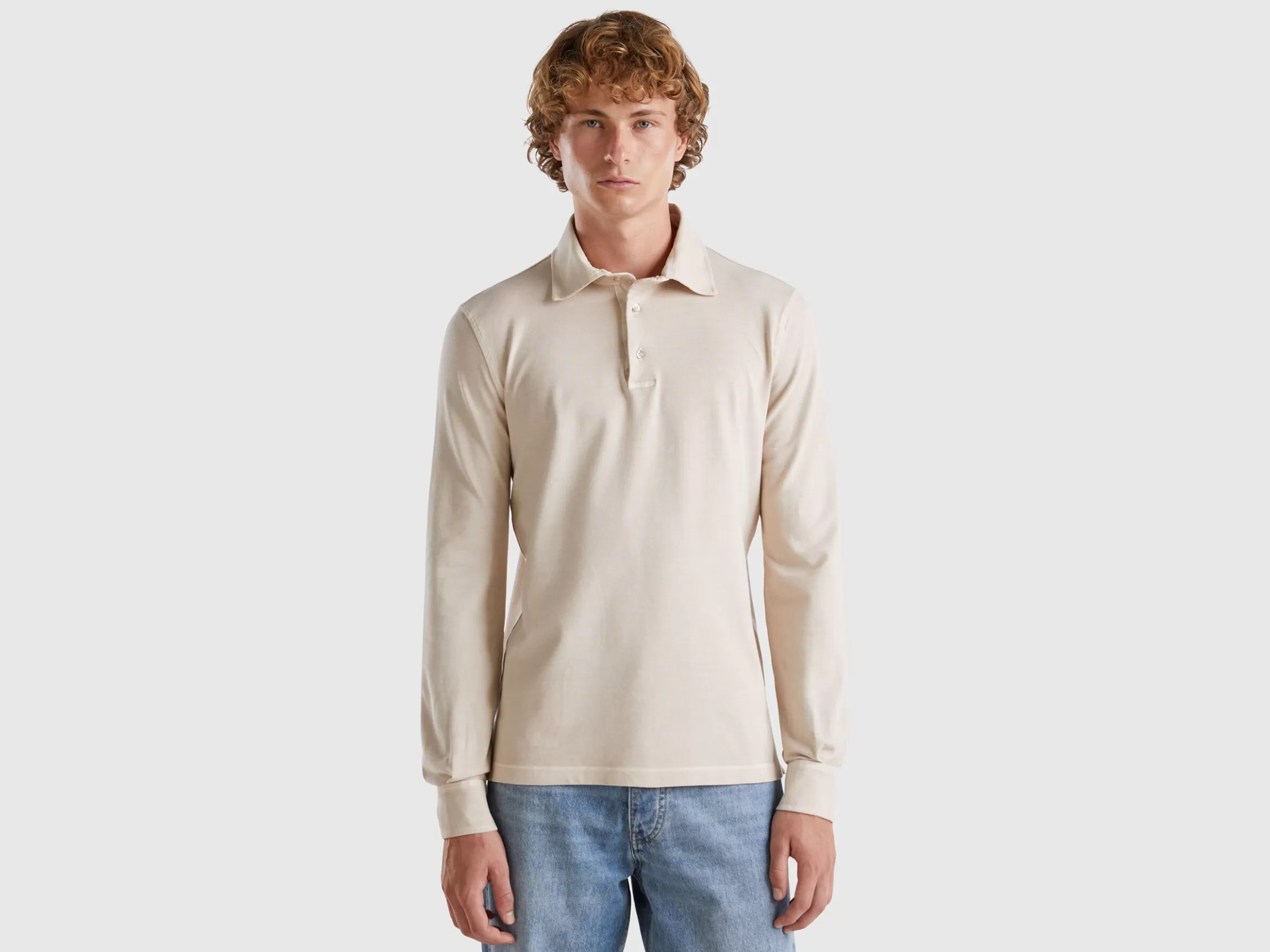 United Colors of Benetton Polo in stretch organic cotton