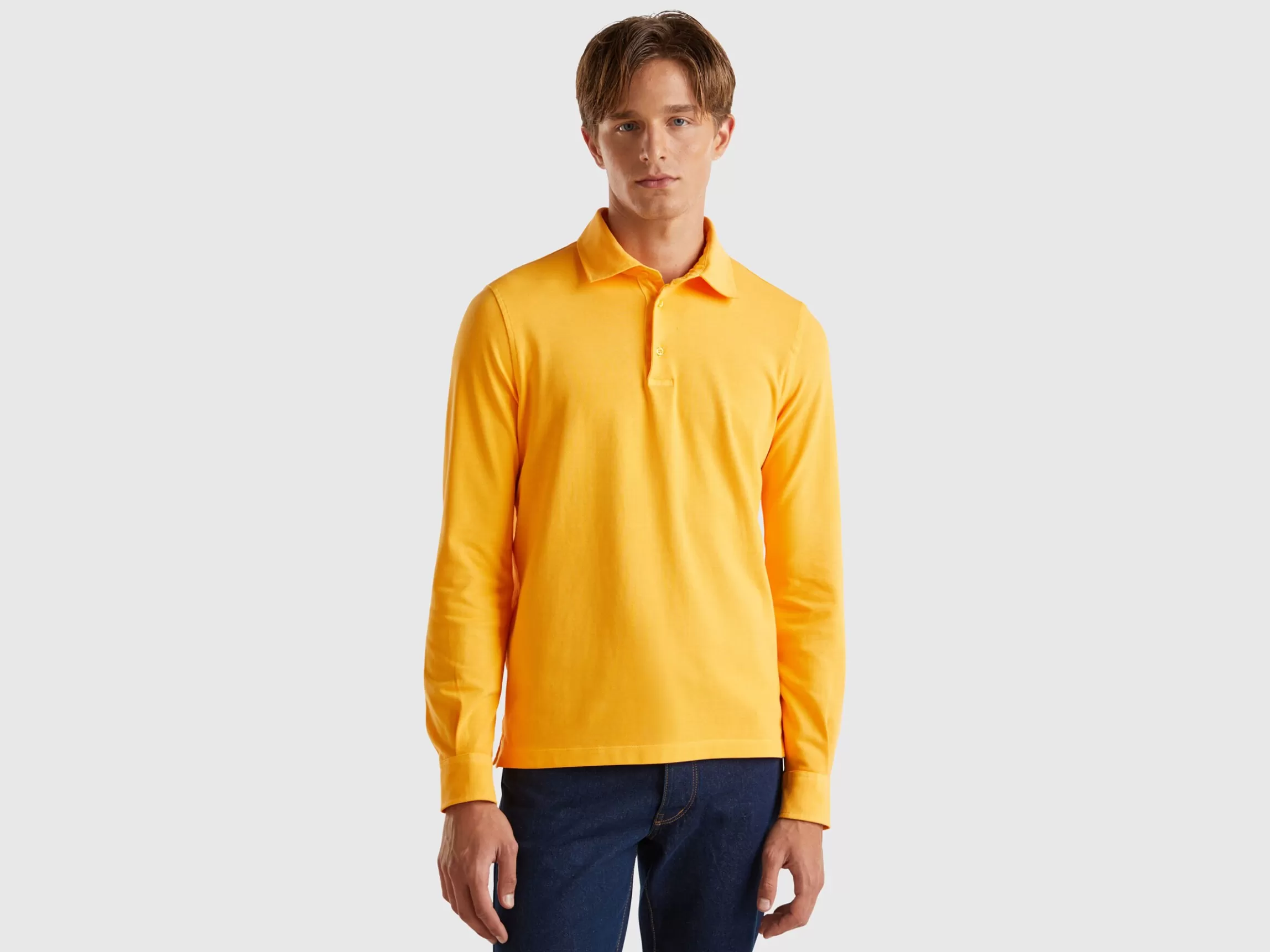 United Colors of Benetton Polo in stretch organic cotton