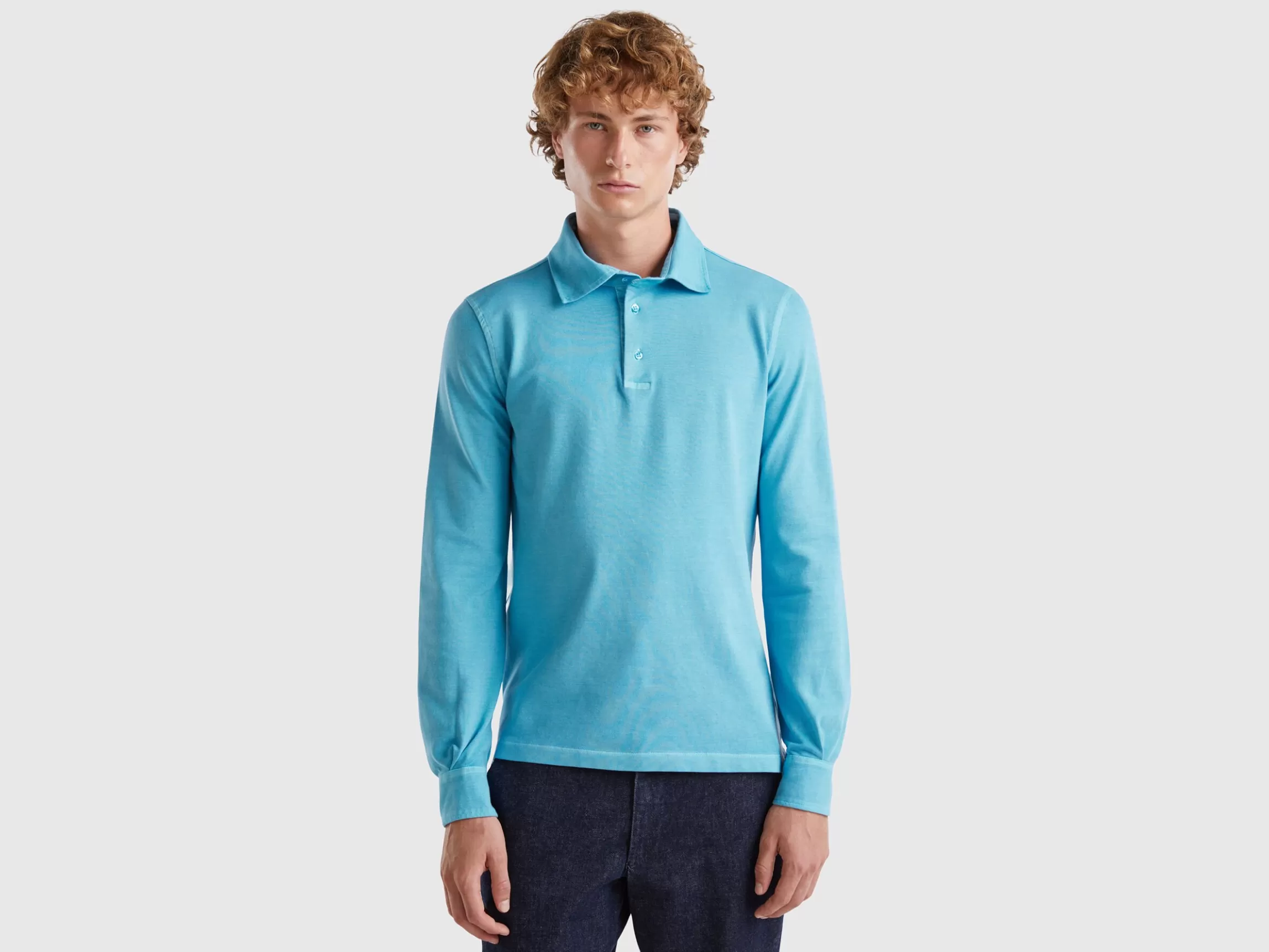 United Colors of Benetton Polo in stretch organic cotton