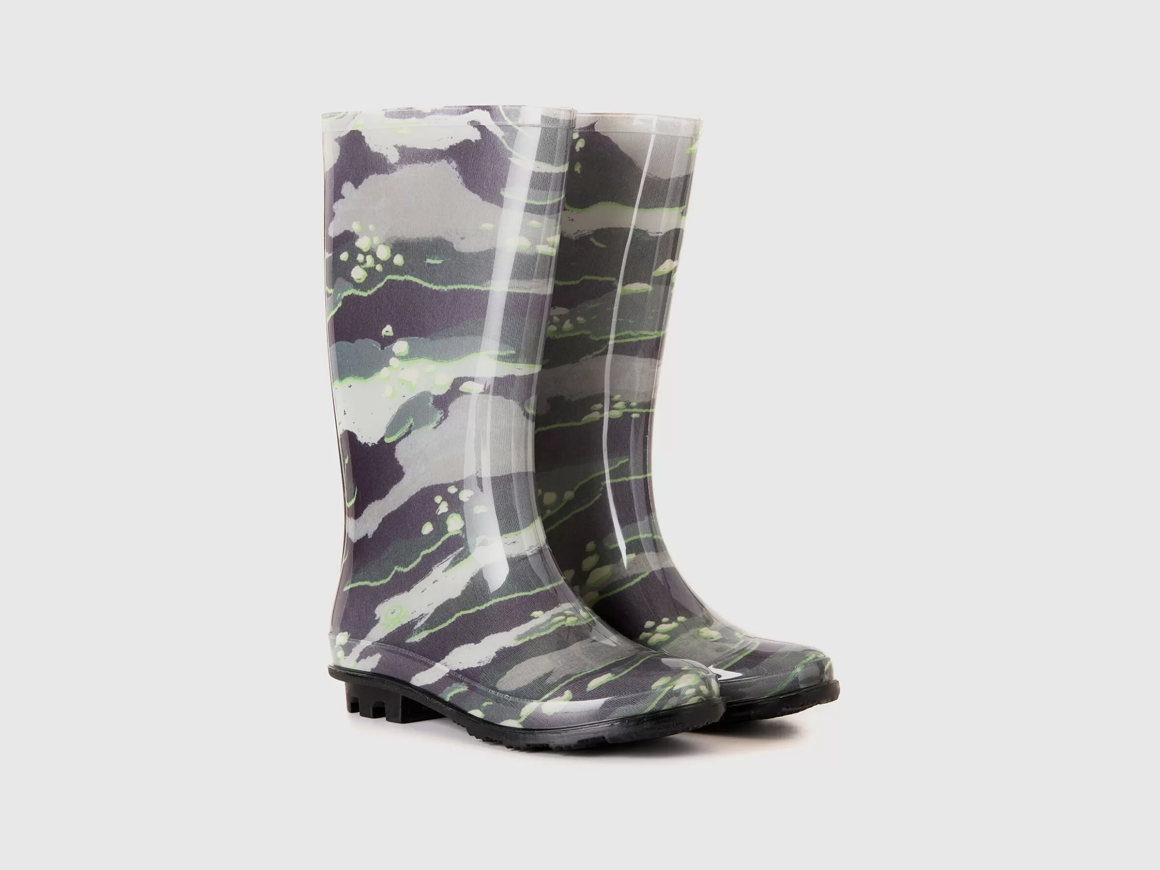 United Colors of Benetton Printed rain boots