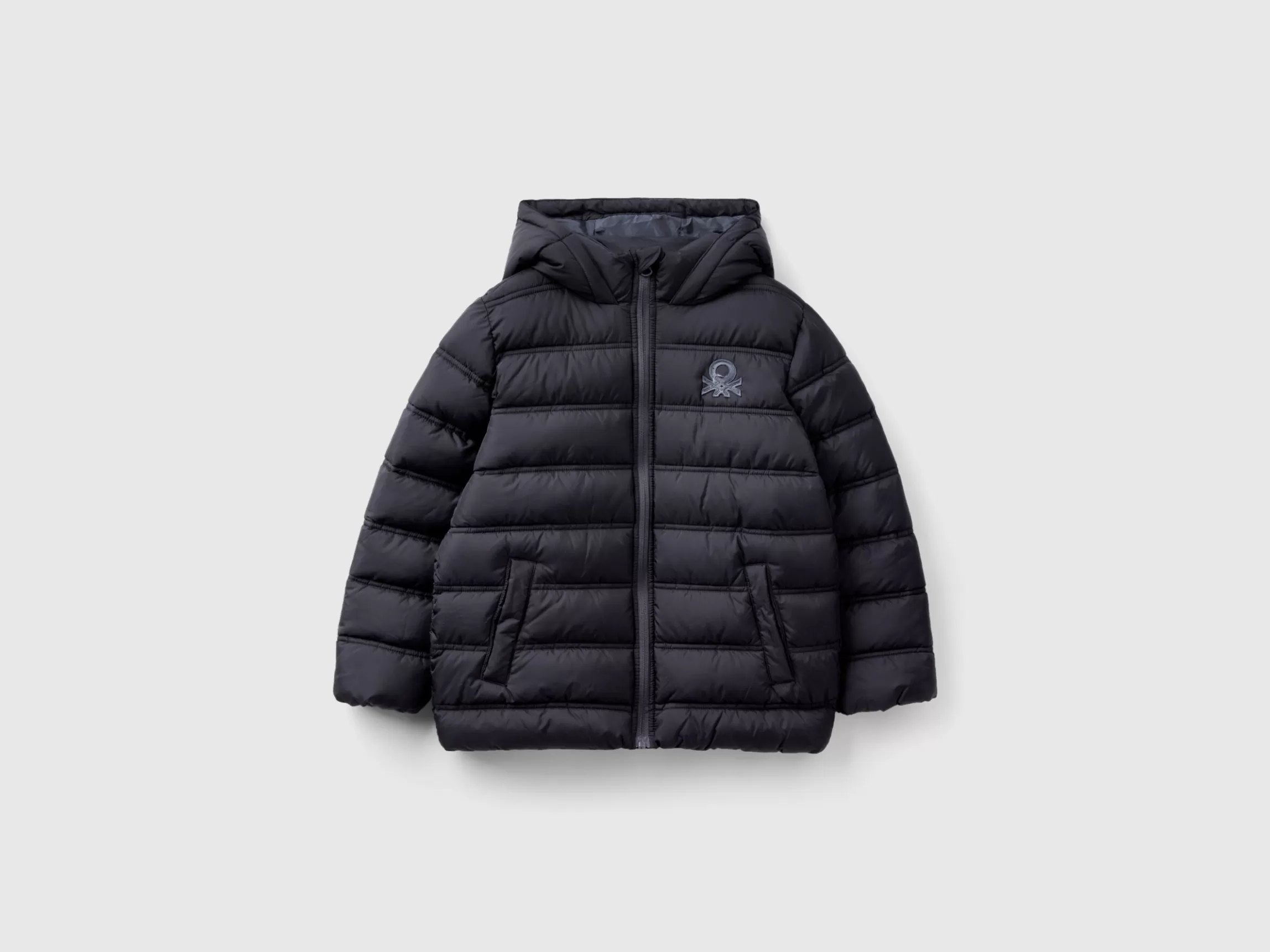 United Colors of Benetton Puffer jacket with hood and logo