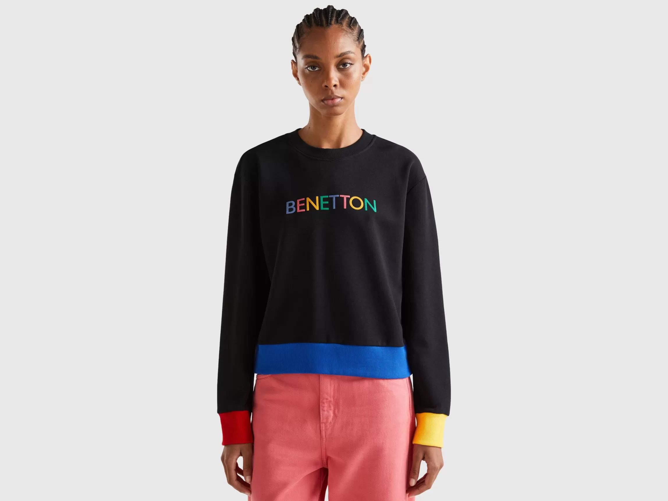 United Colors of Benetton Pullover sweatshirt with logo print