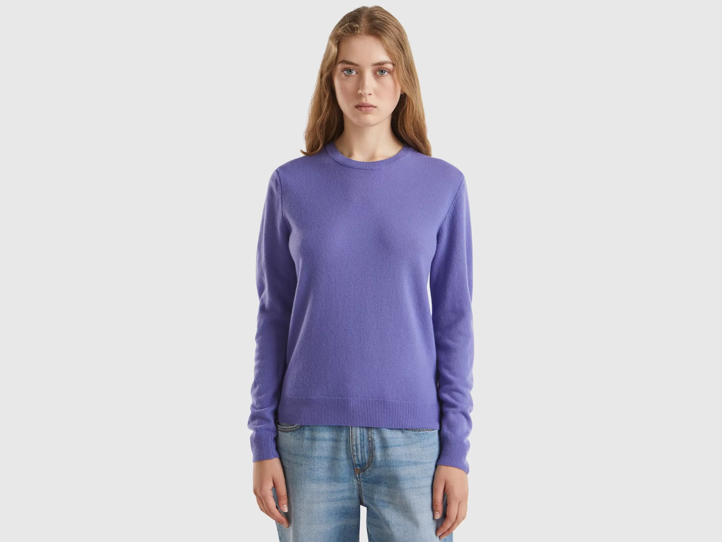 United Colors of Benetton crew neck sweater in pure Merino wool