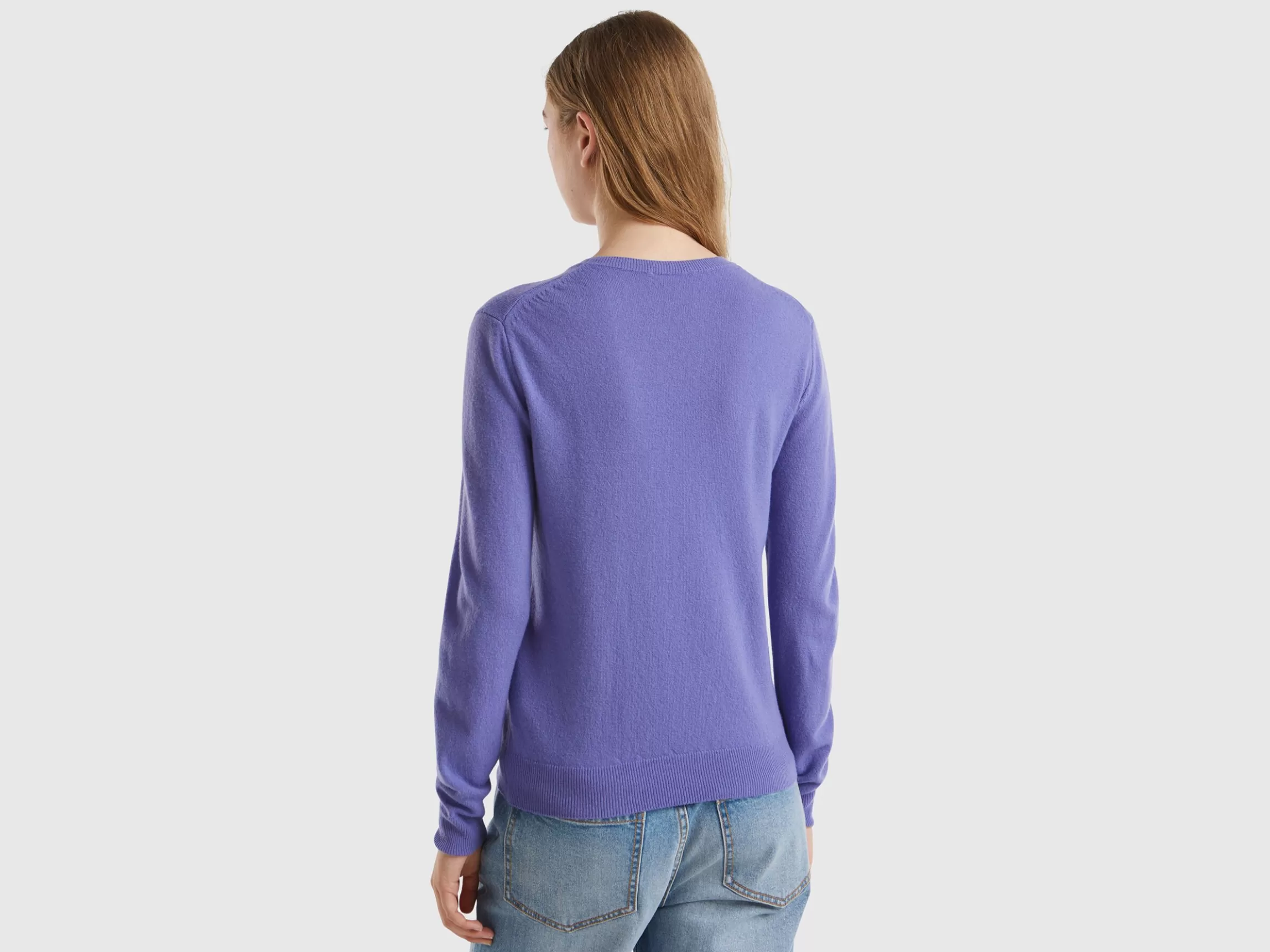 United Colors of Benetton crew neck sweater in pure Merino wool