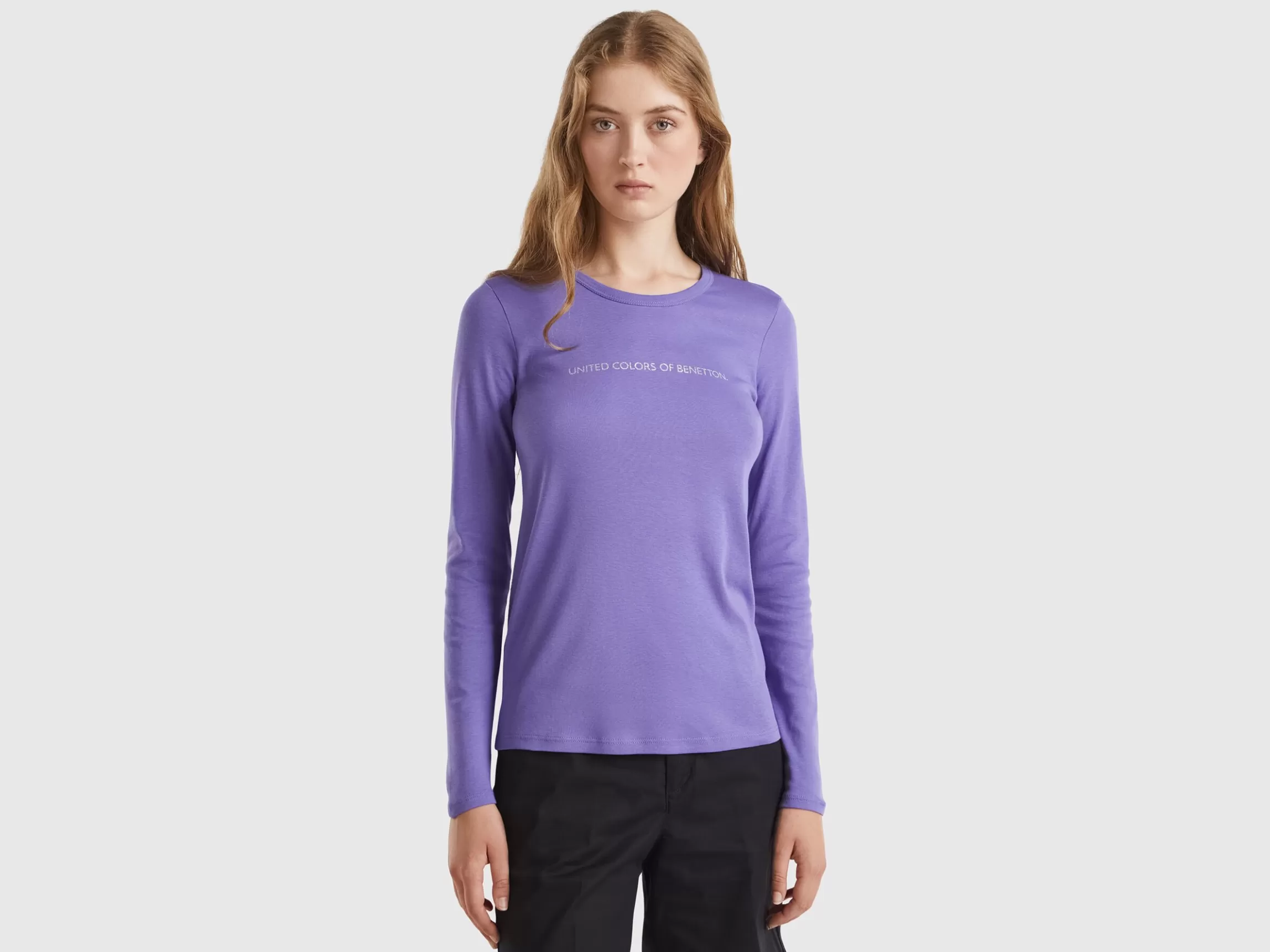 United Colors of Benetton long sleeve t-shirt in 100% cotton