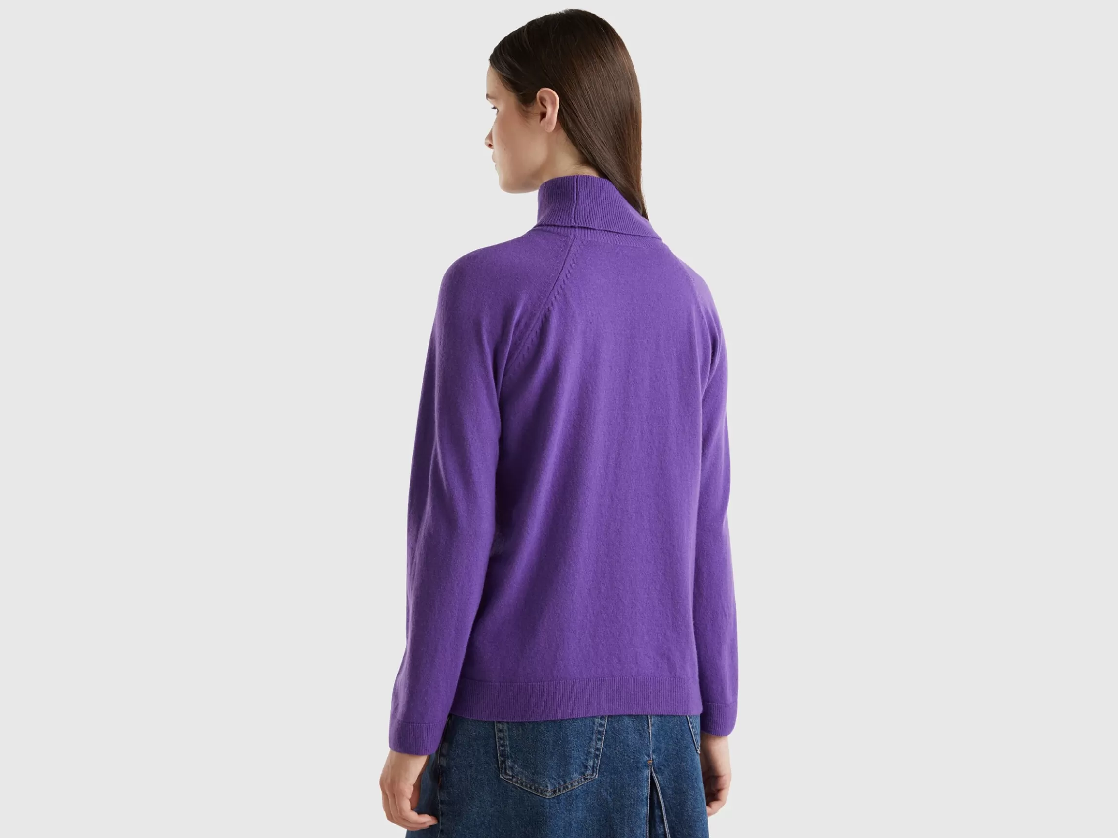 United Colors of Benetton turtleneck in wool and cashmere blend