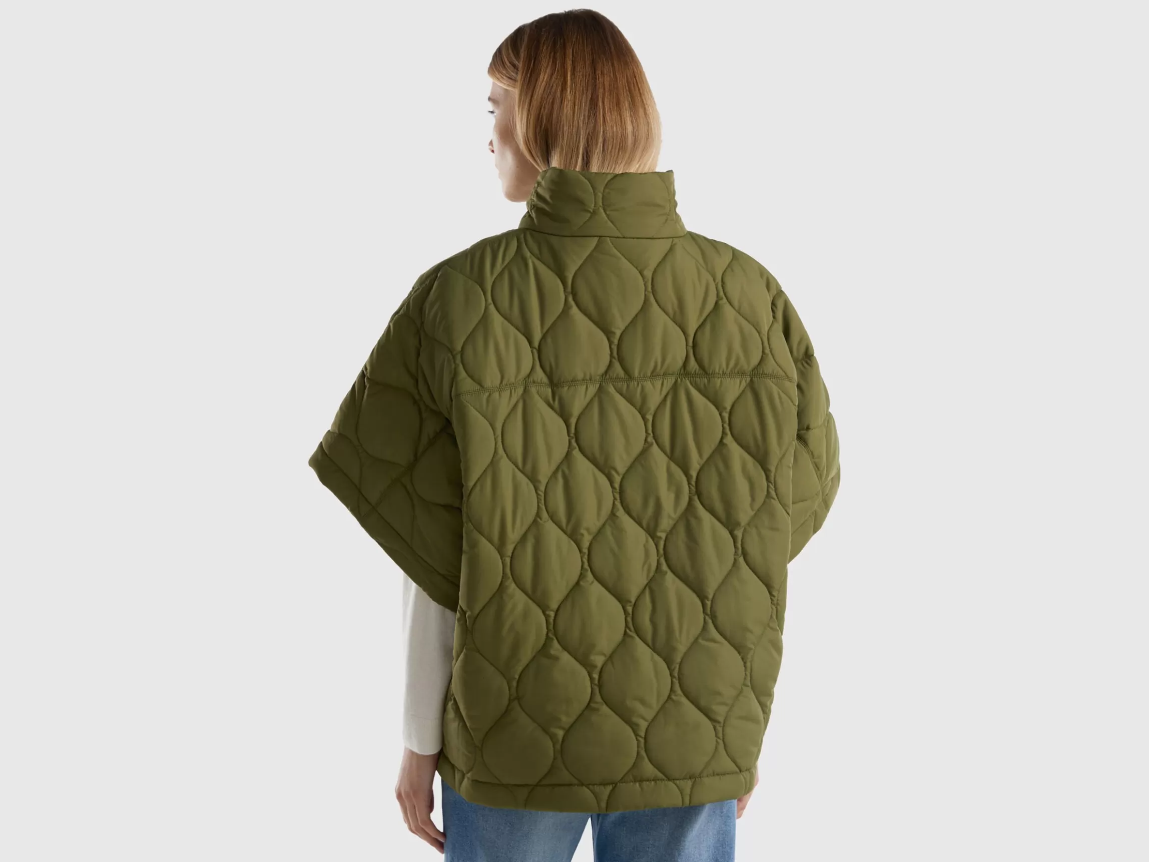 United Colors of Benetton Quilted cape with lightweight padding