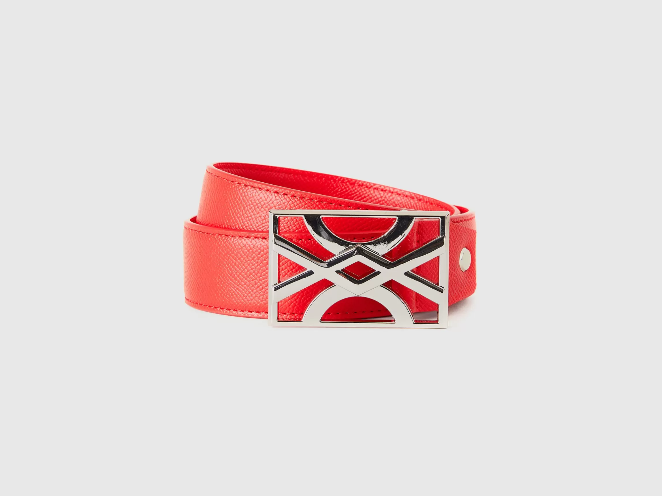 United Colors of Benetton belt with logoed buckle