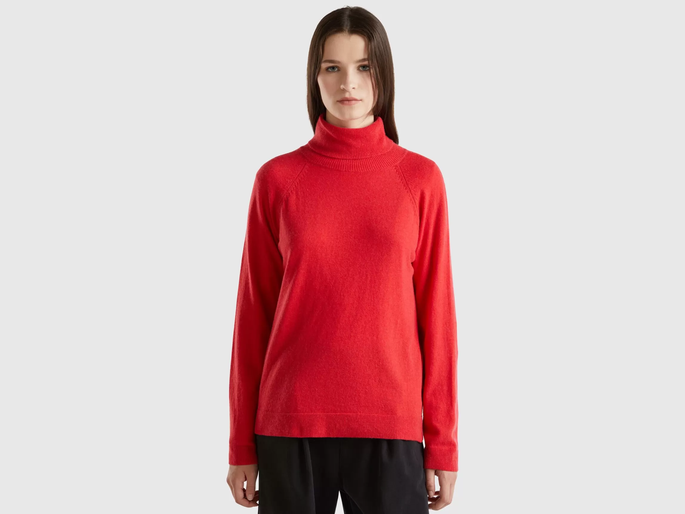 United Colors of Benetton turtleneck in wool and cashmere blend