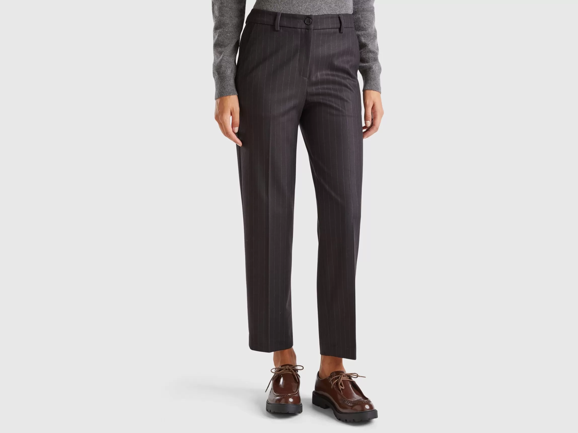 United Colors of Benetton Regular fit pinstriped trousers