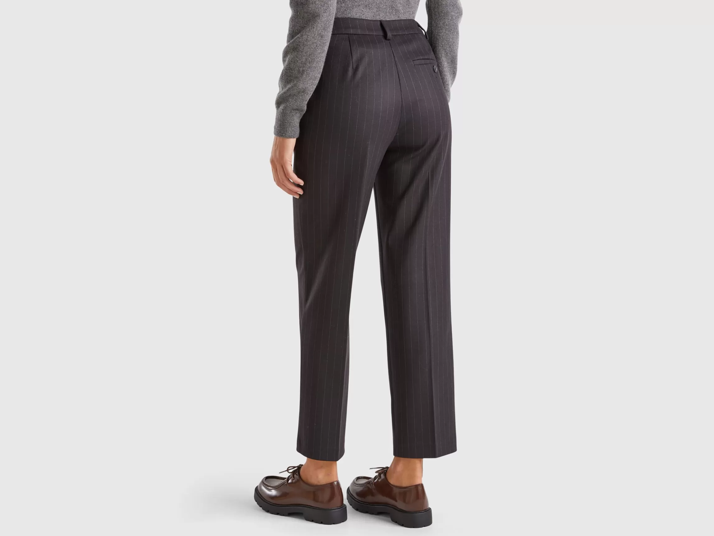 United Colors of Benetton Regular fit pinstriped trousers