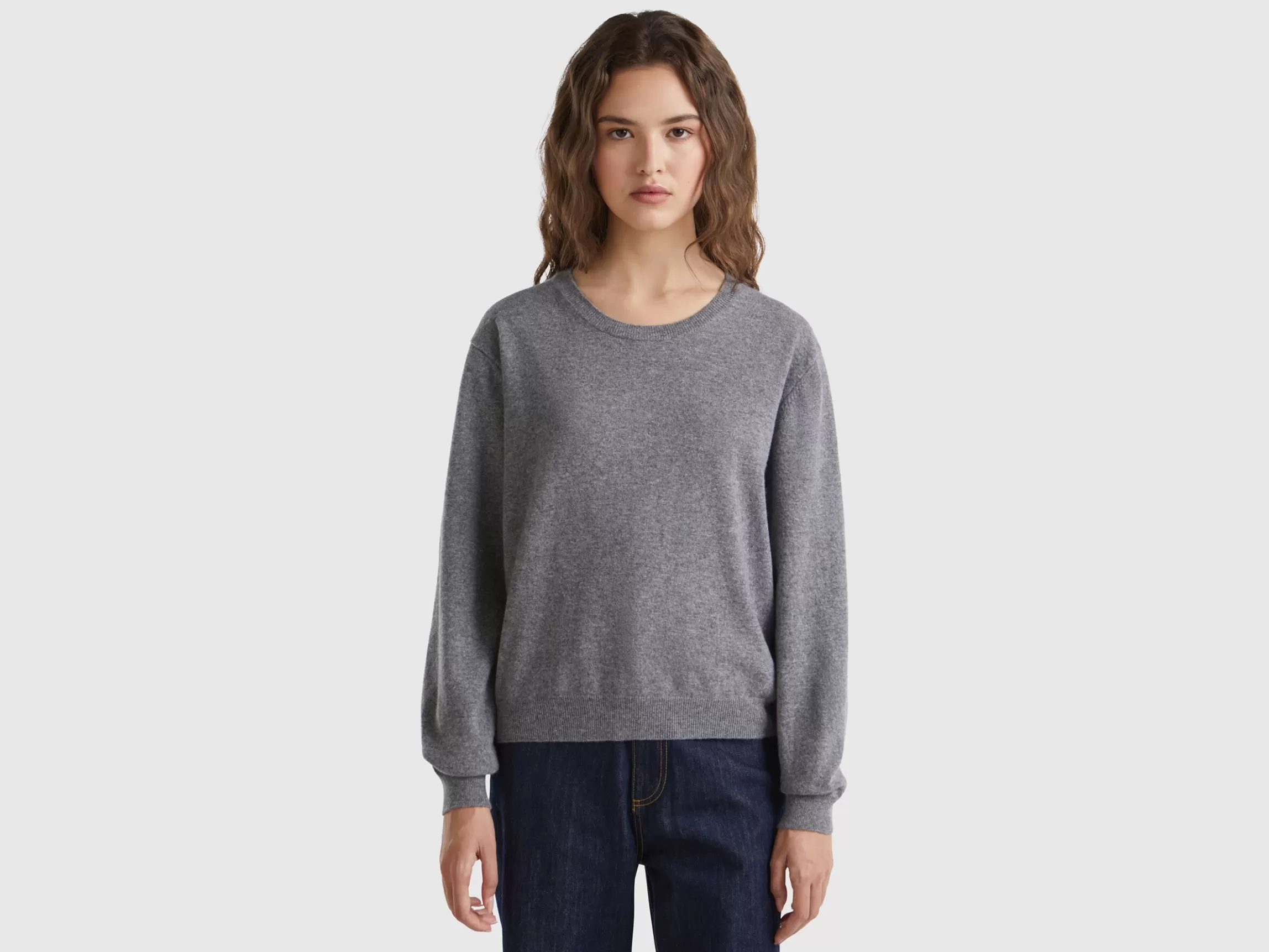 United Colors of Benetton Relaxed fit pure Merino wool sweater