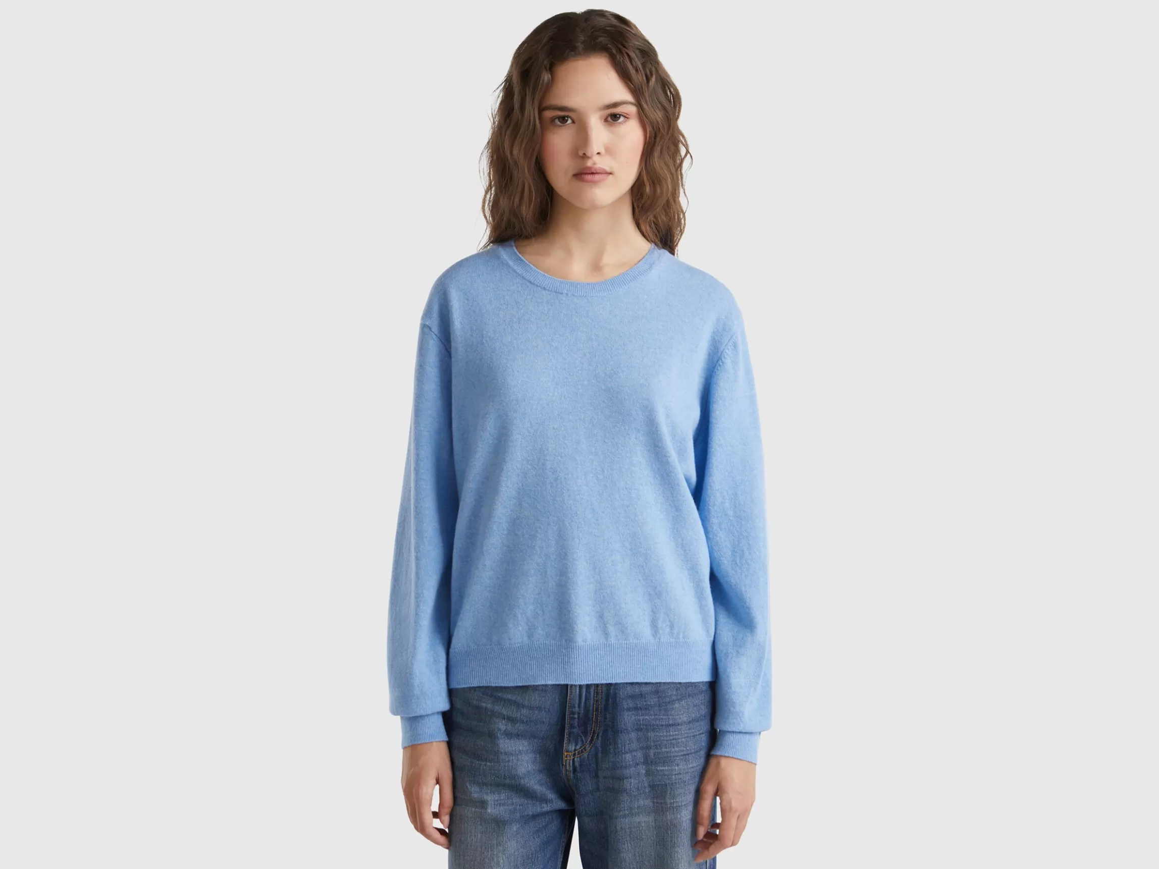 United Colors of Benetton Relaxed fit pure Merino wool sweater