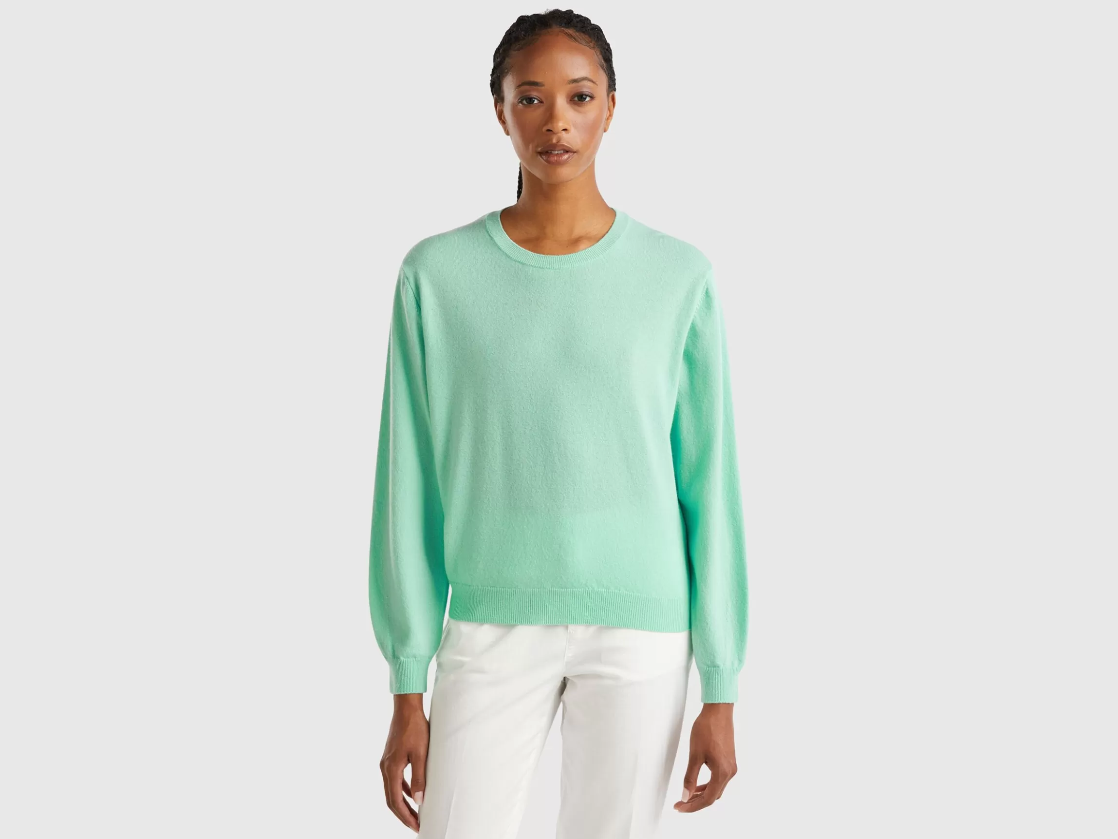 United Colors of Benetton Relaxed fit pure Merino wool sweater