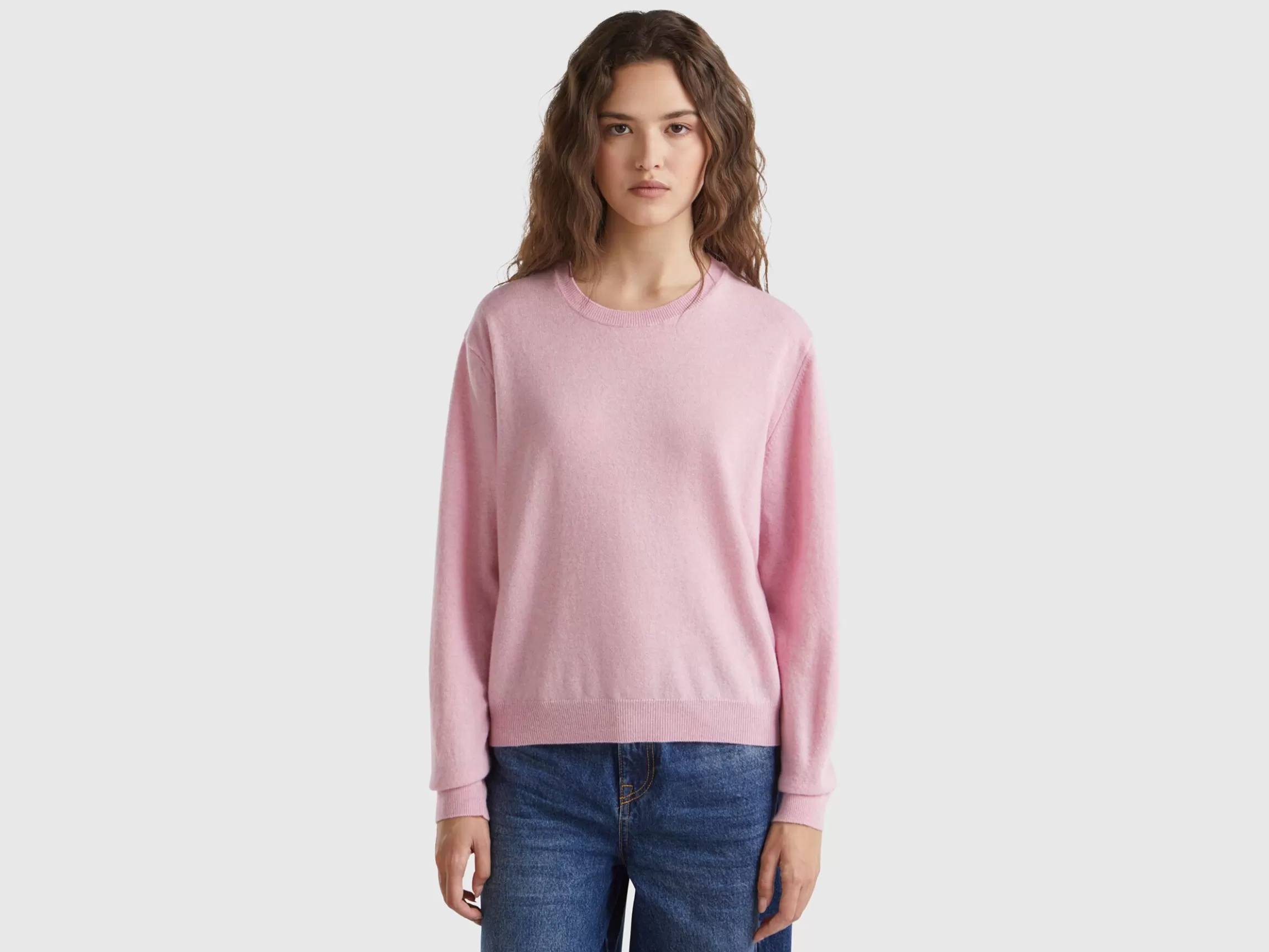 United Colors of Benetton Relaxed fit pure Merino wool sweater