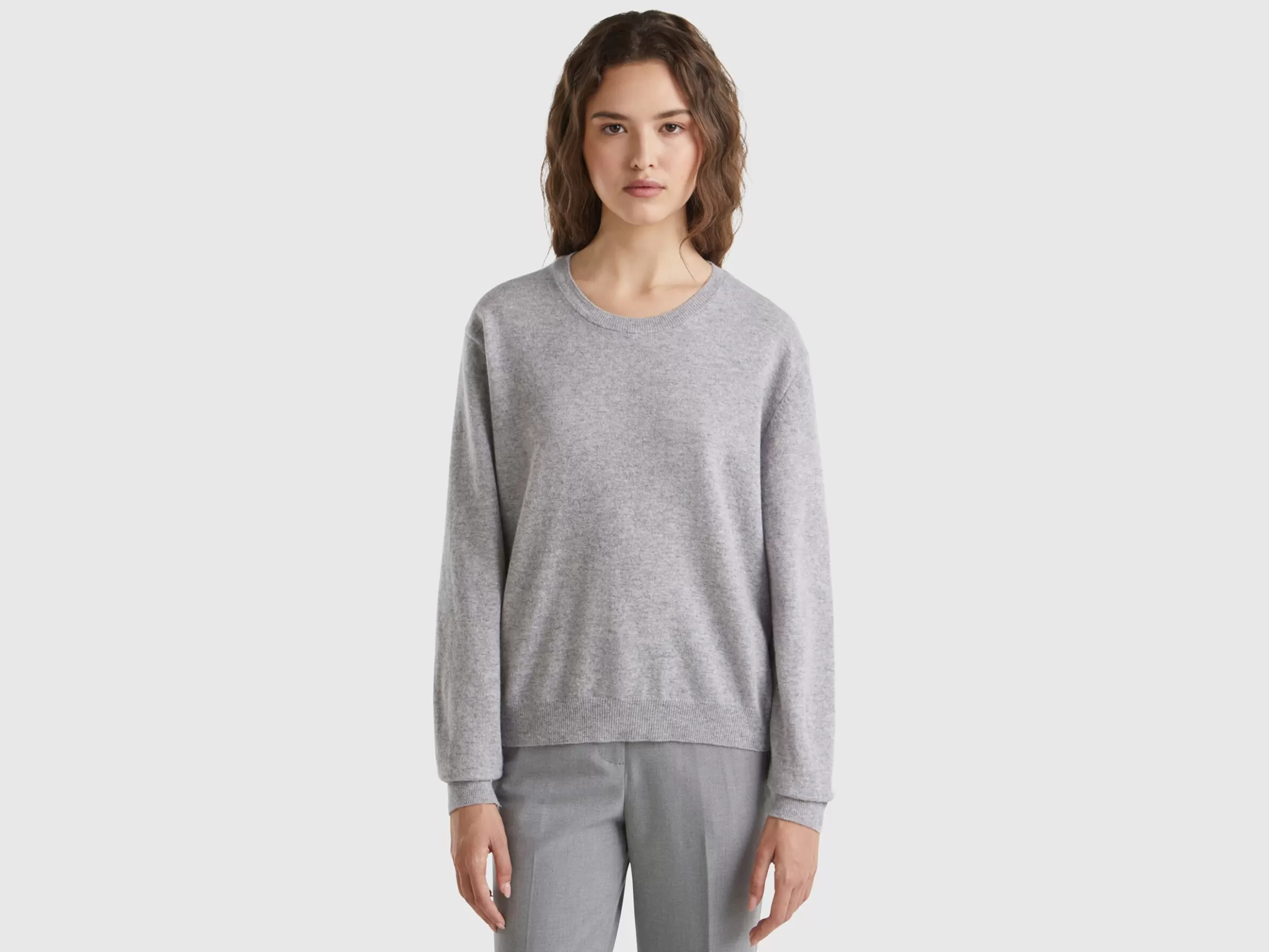 United Colors of Benetton Relaxed fit pure Merino wool sweater