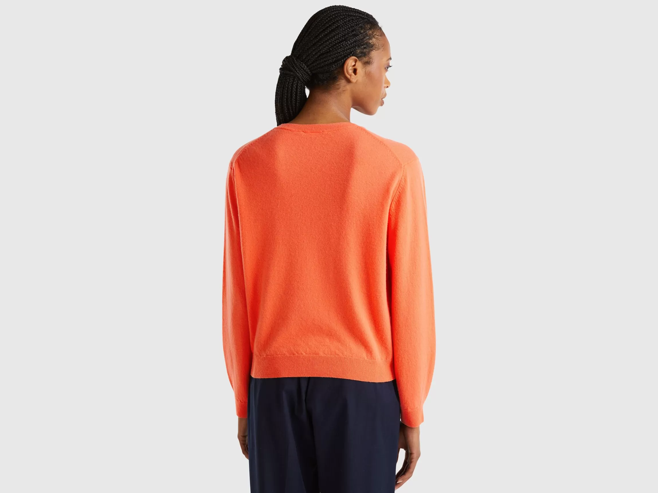 United Colors of Benetton Relaxed fit pure Merino wool sweater