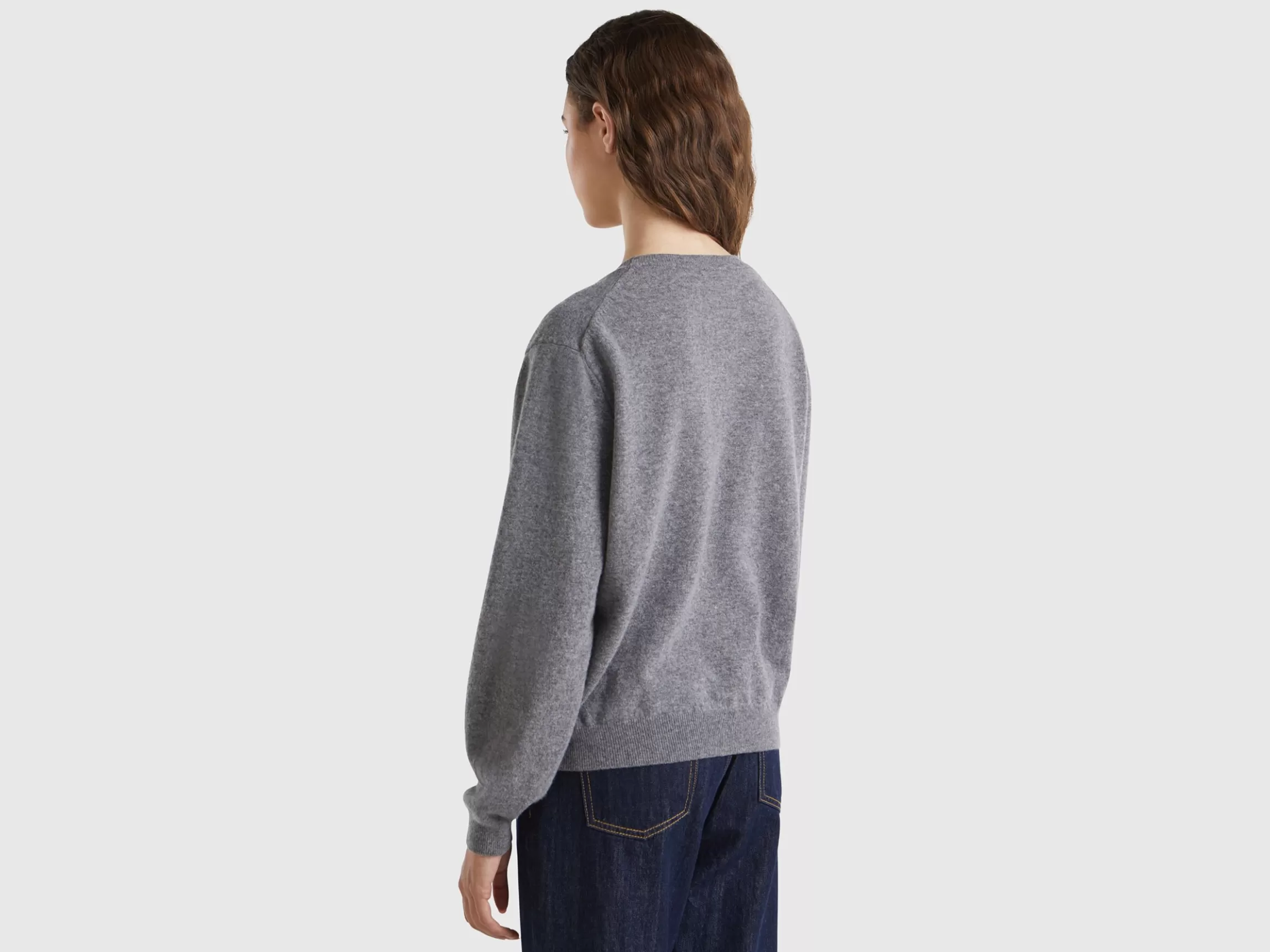 United Colors of Benetton Relaxed fit pure Merino wool sweater