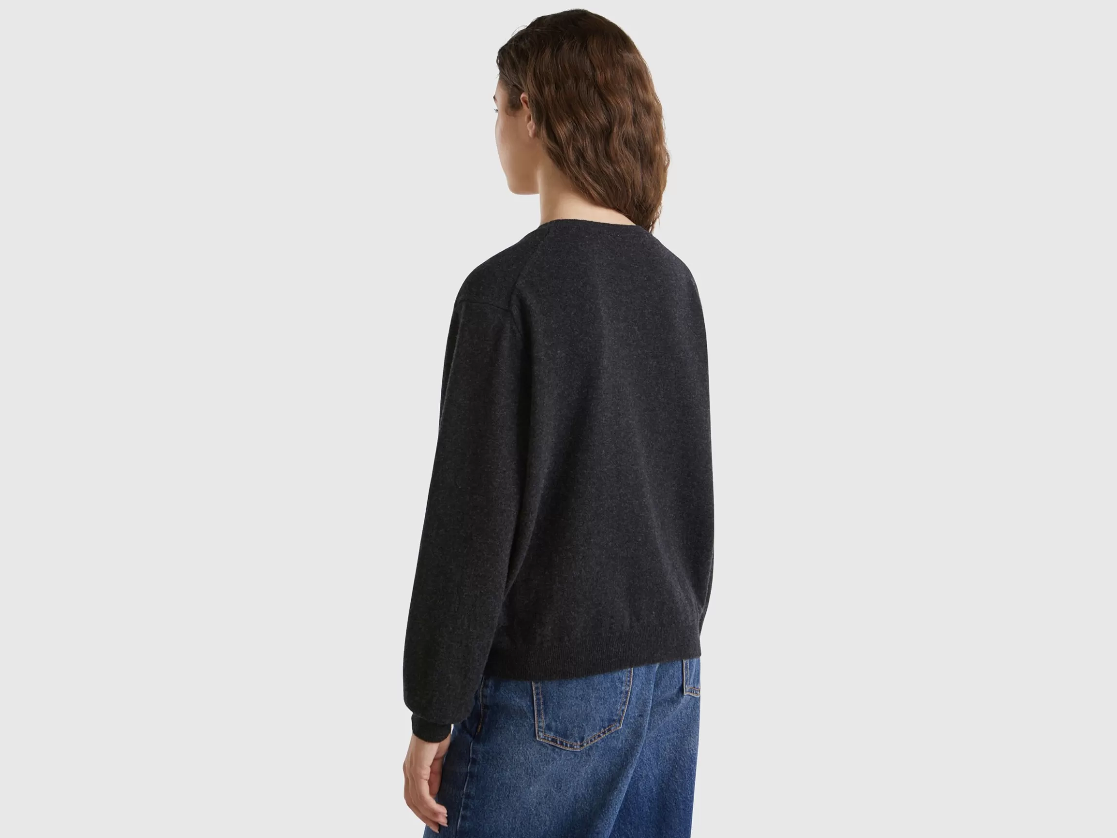 United Colors of Benetton Relaxed fit pure Merino wool sweater