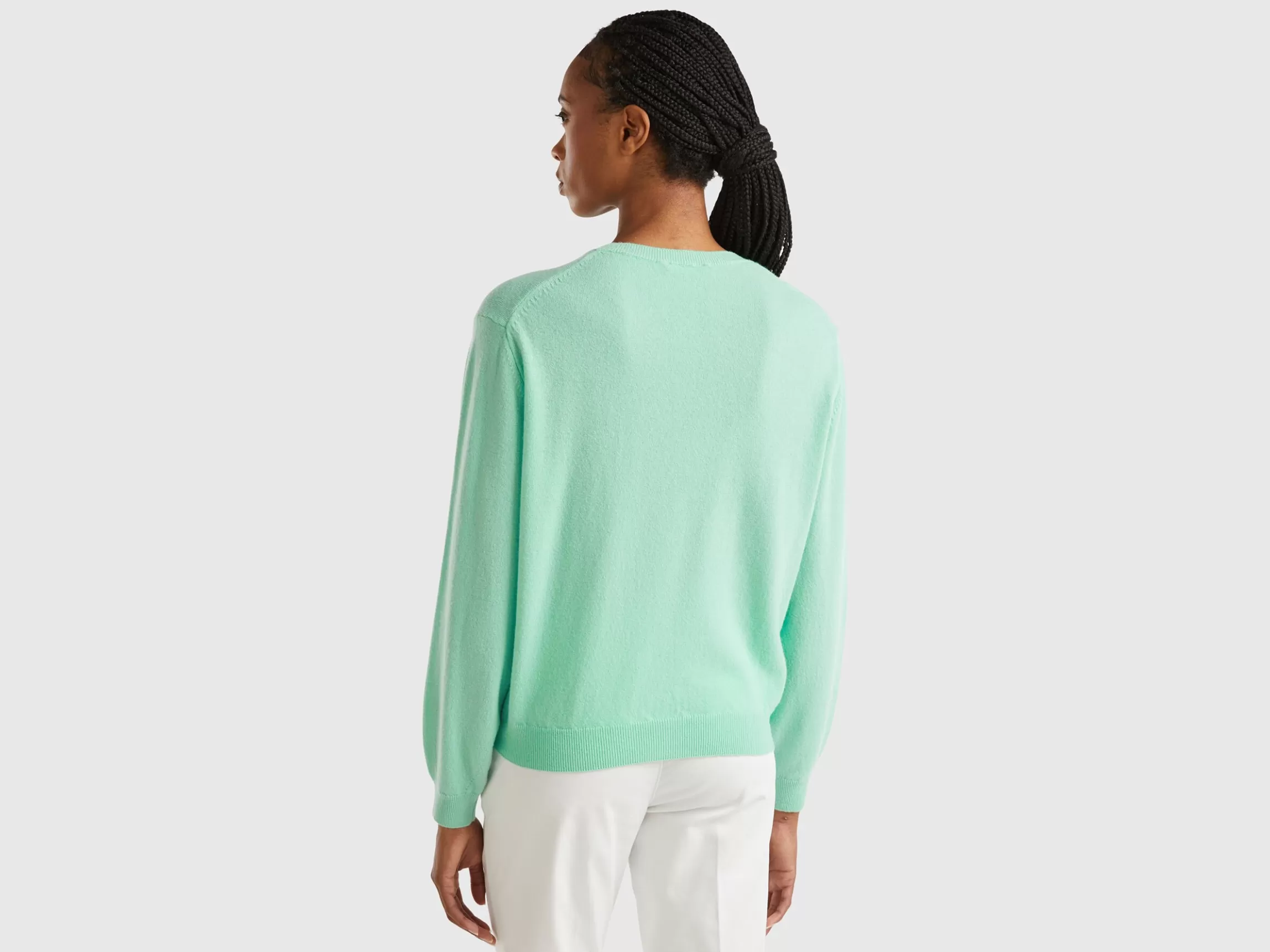 United Colors of Benetton Relaxed fit pure Merino wool sweater