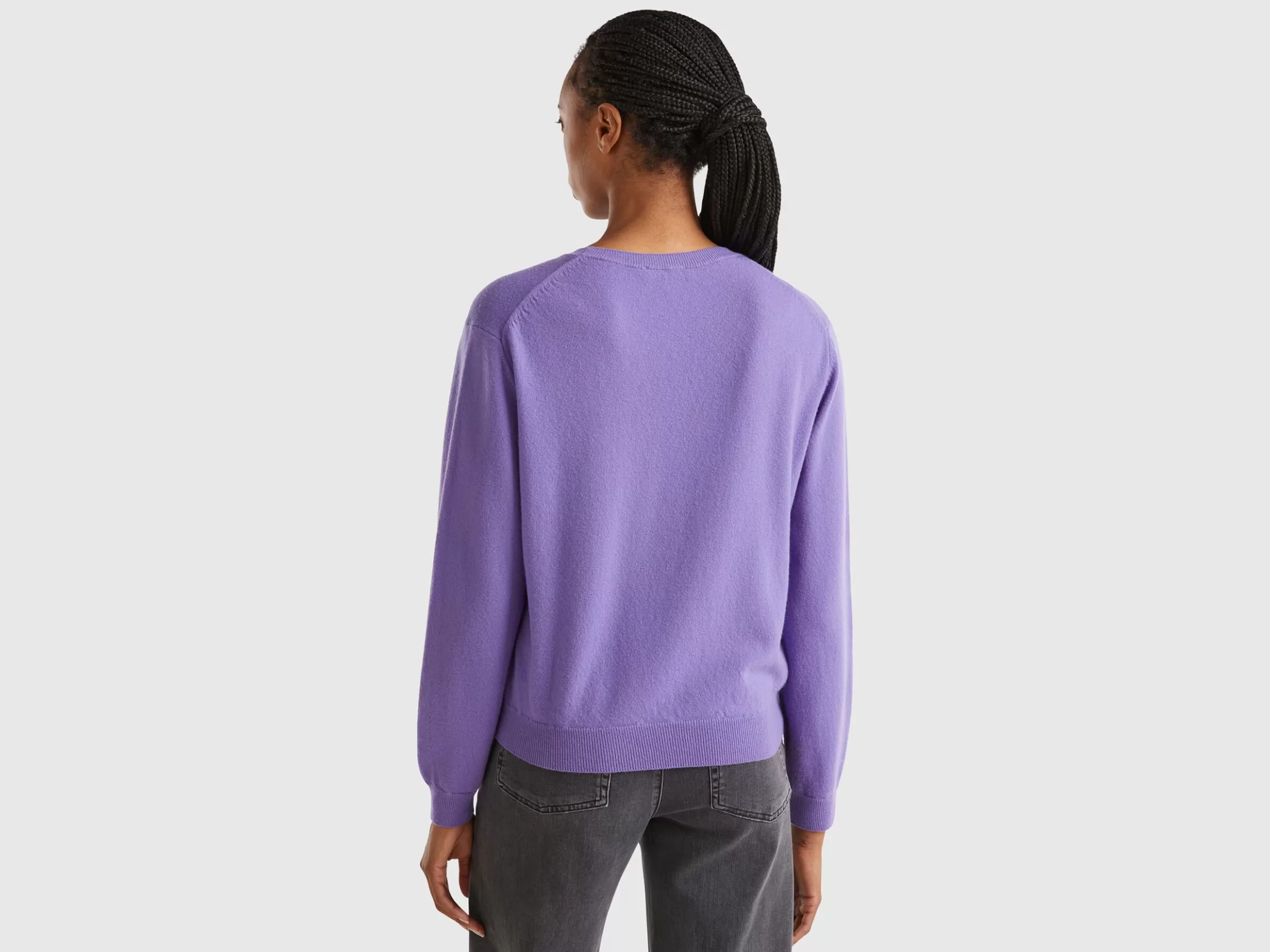 United Colors of Benetton Relaxed fit pure Merino wool sweater