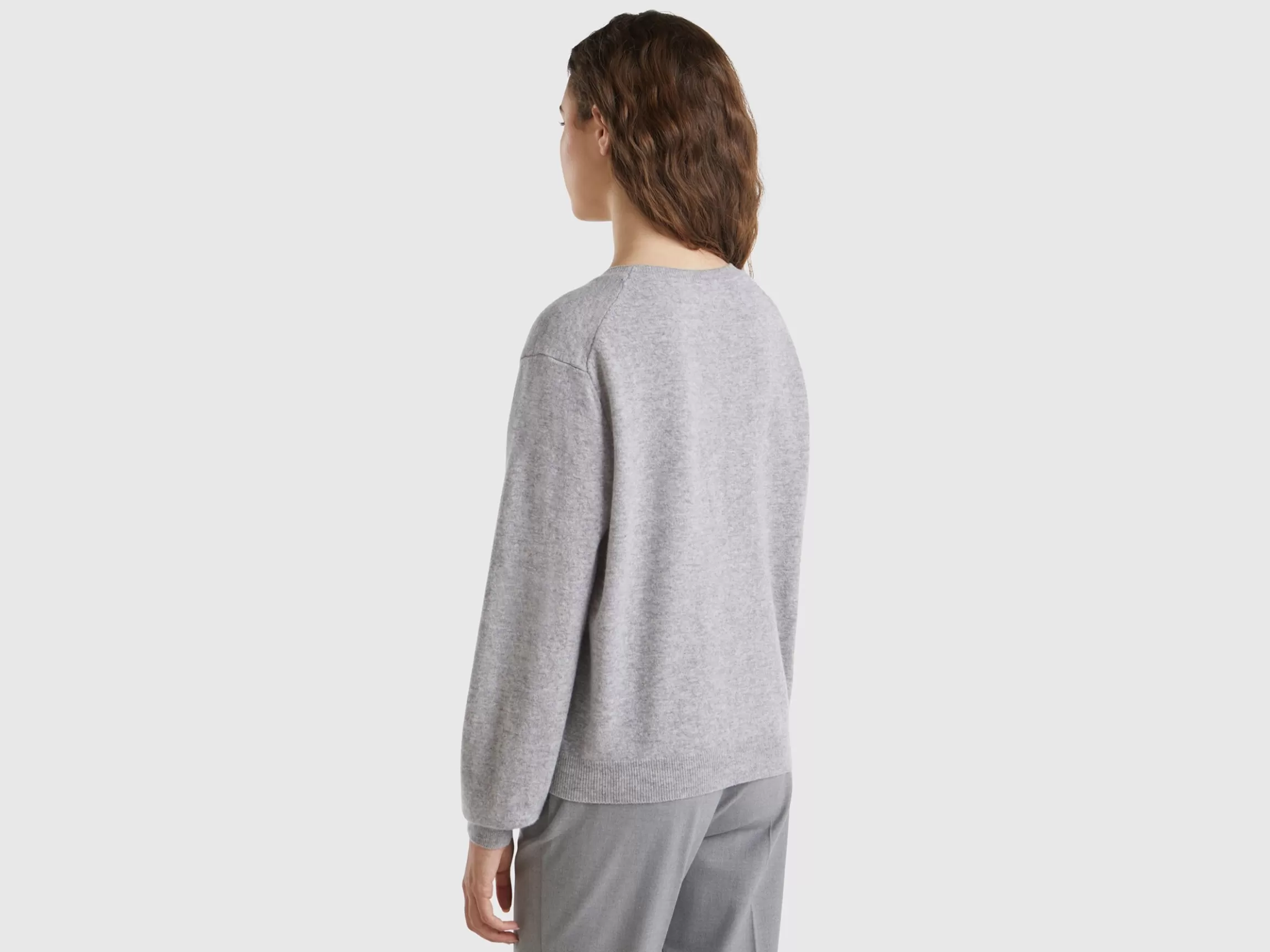 United Colors of Benetton Relaxed fit pure Merino wool sweater