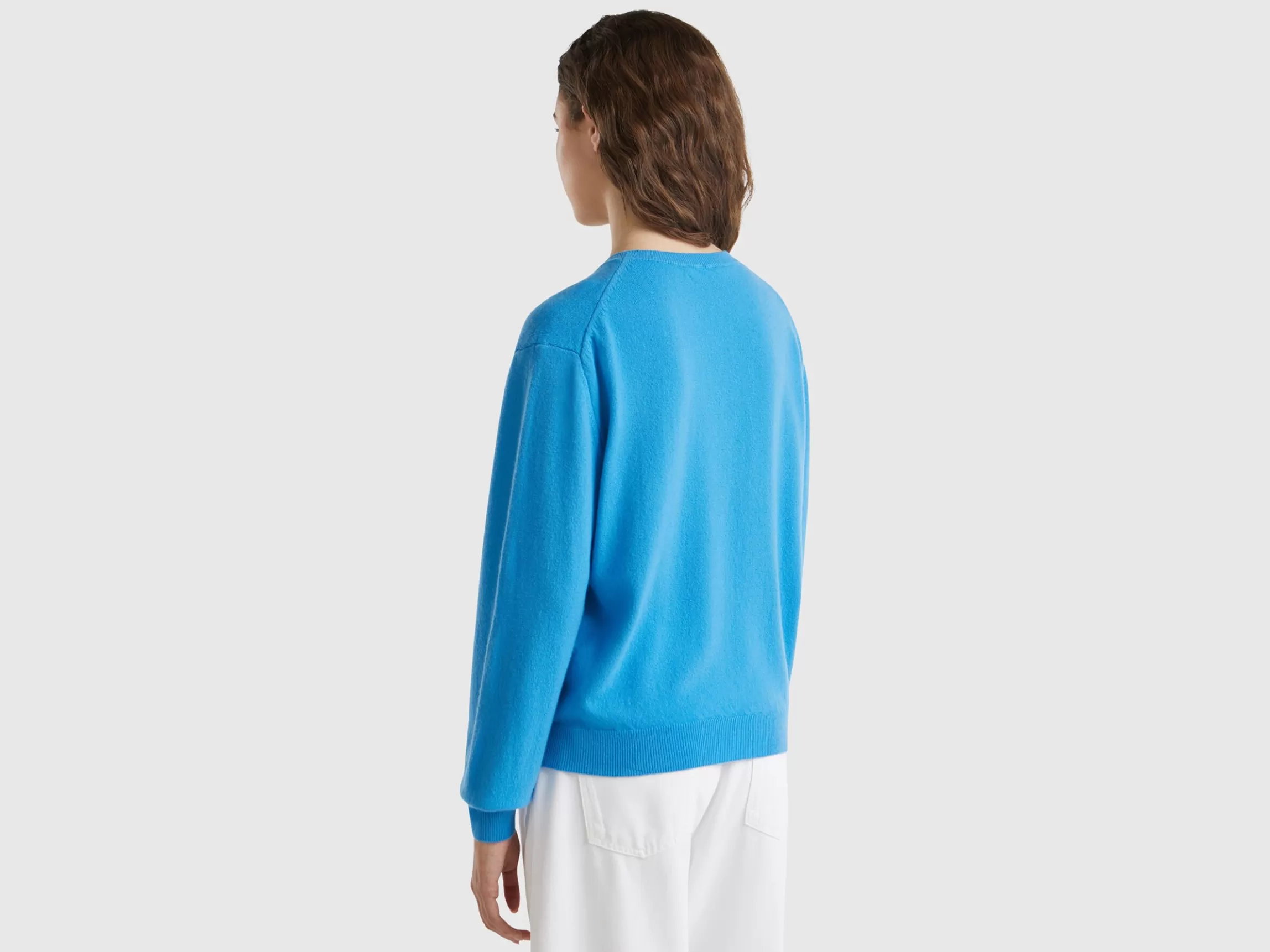 United Colors of Benetton Relaxed fit pure Merino wool sweater