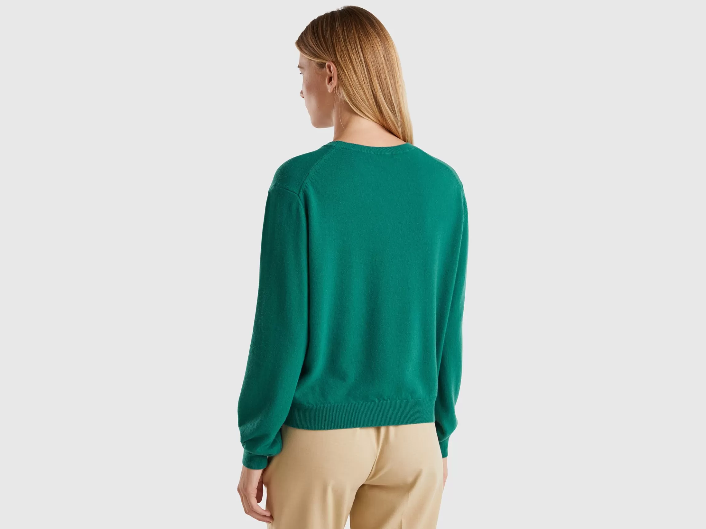 United Colors of Benetton Relaxed fit pure Merino wool sweater