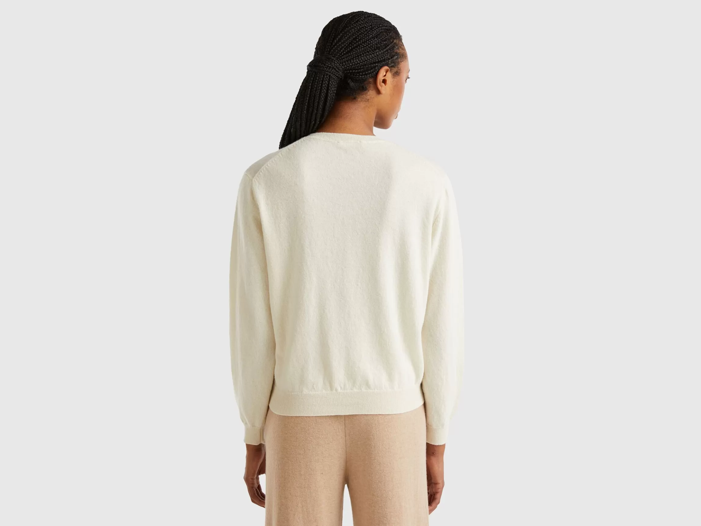 United Colors of Benetton Relaxed fit pure Merino wool sweater