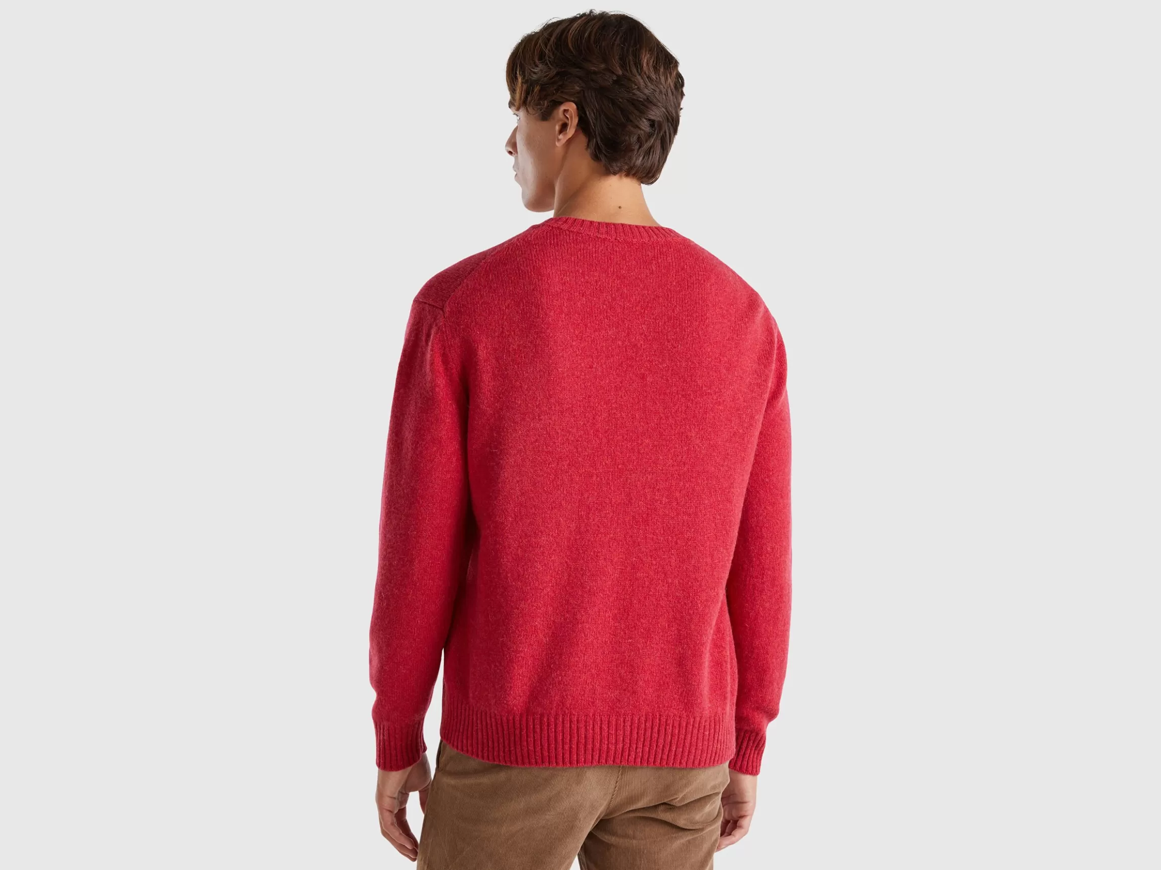 United Colors of Benetton Relaxed fit pure Shetland wool sweater