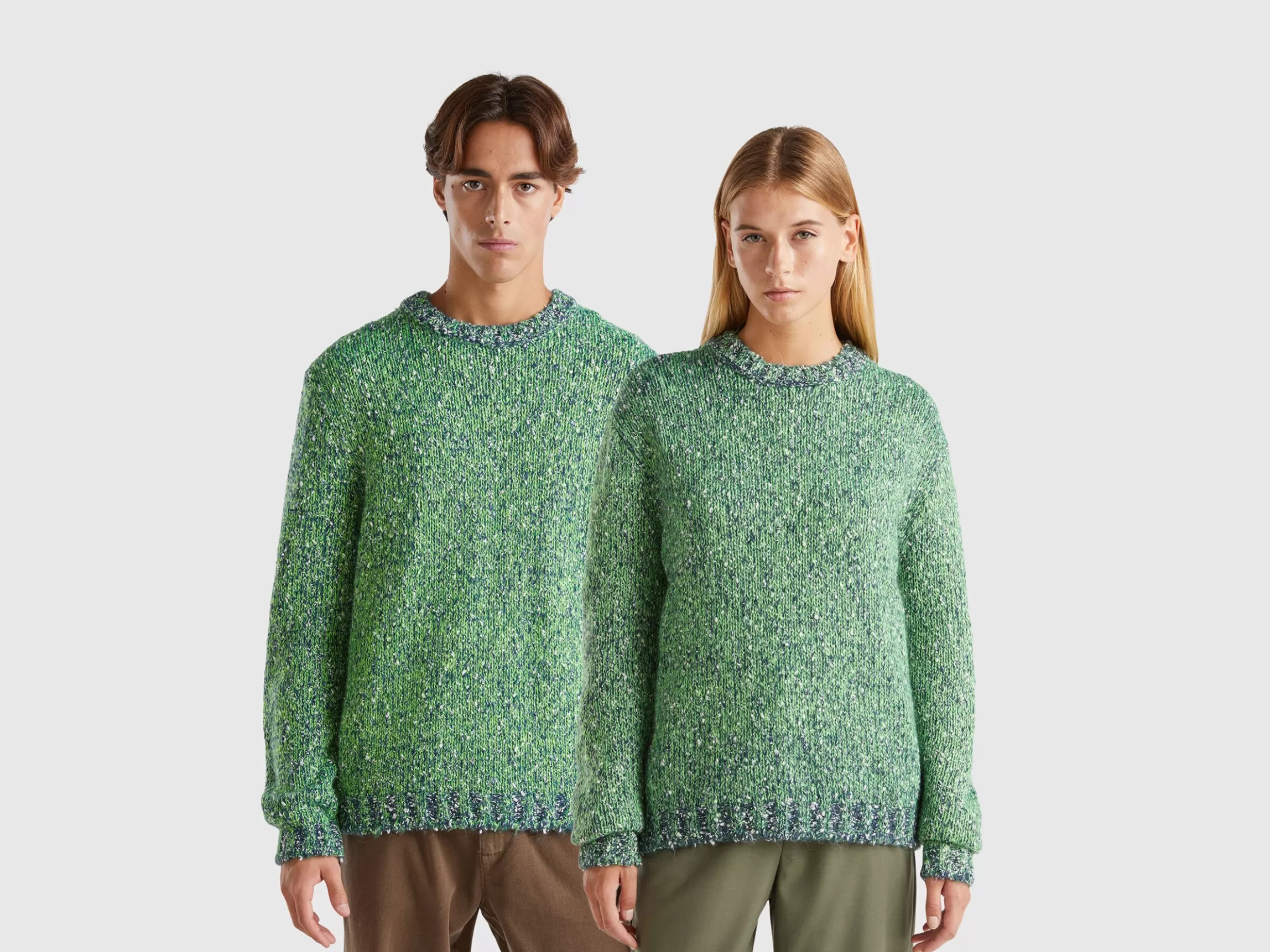 United Colors of Benetton Reversible mohair blend sweater