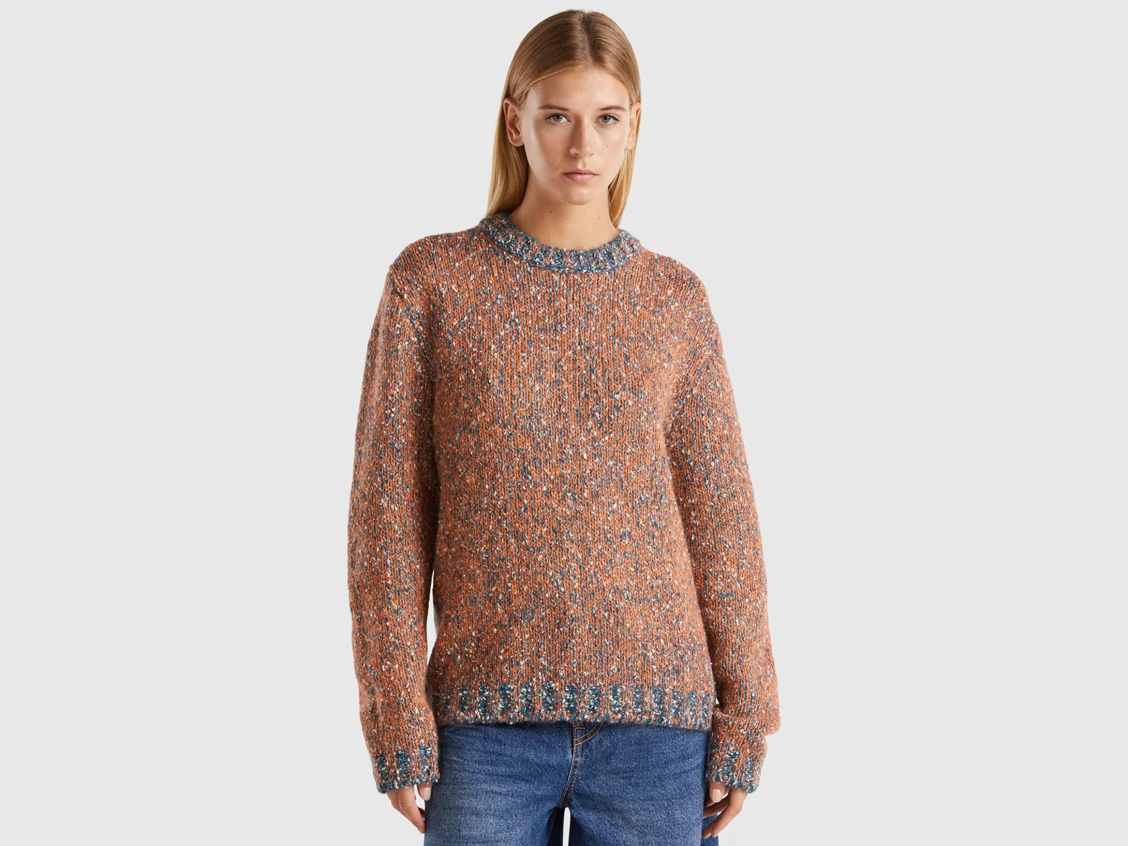 United Colors of Benetton Reversible mohair blend sweater