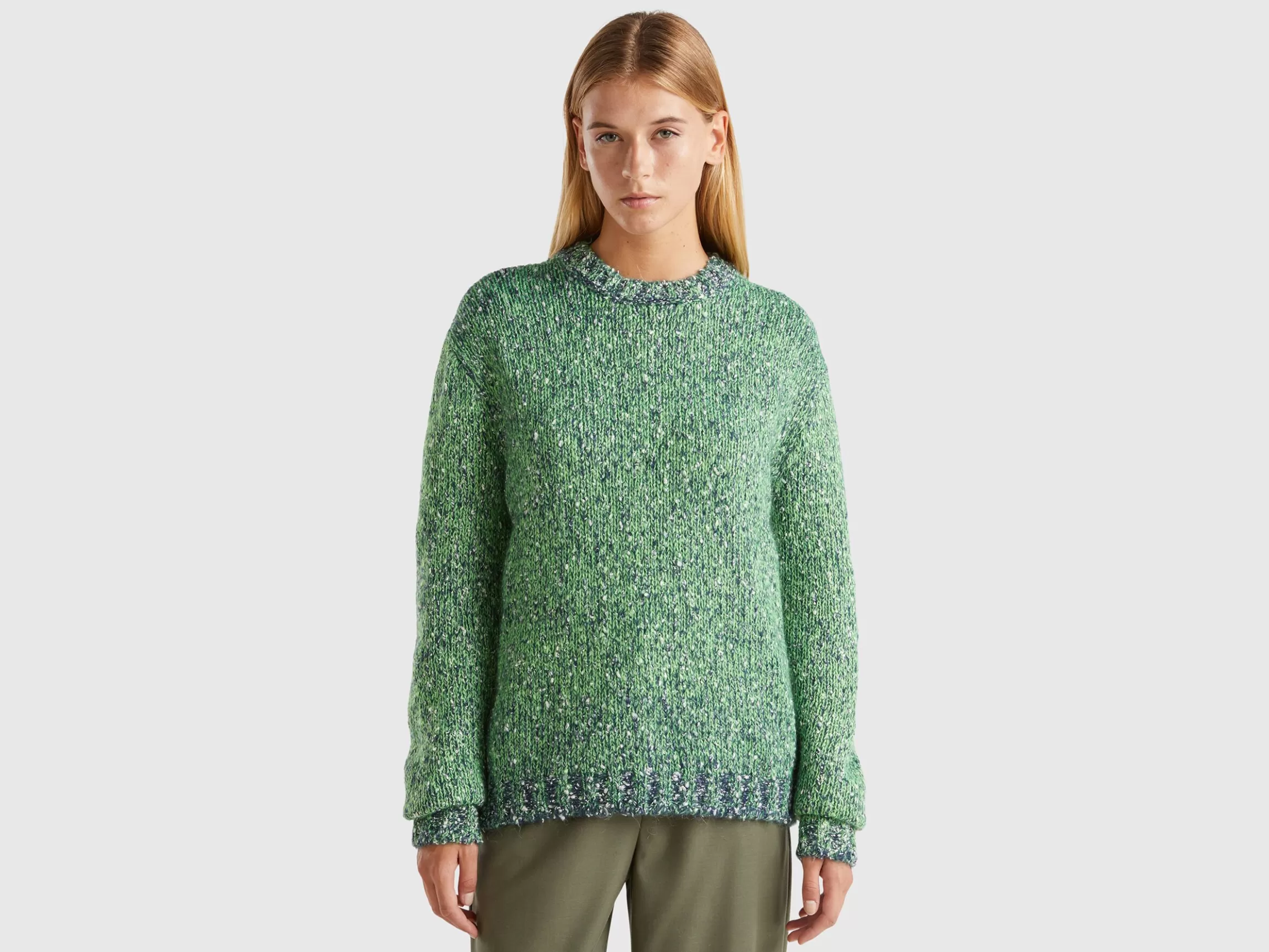 United Colors of Benetton Reversible mohair blend sweater