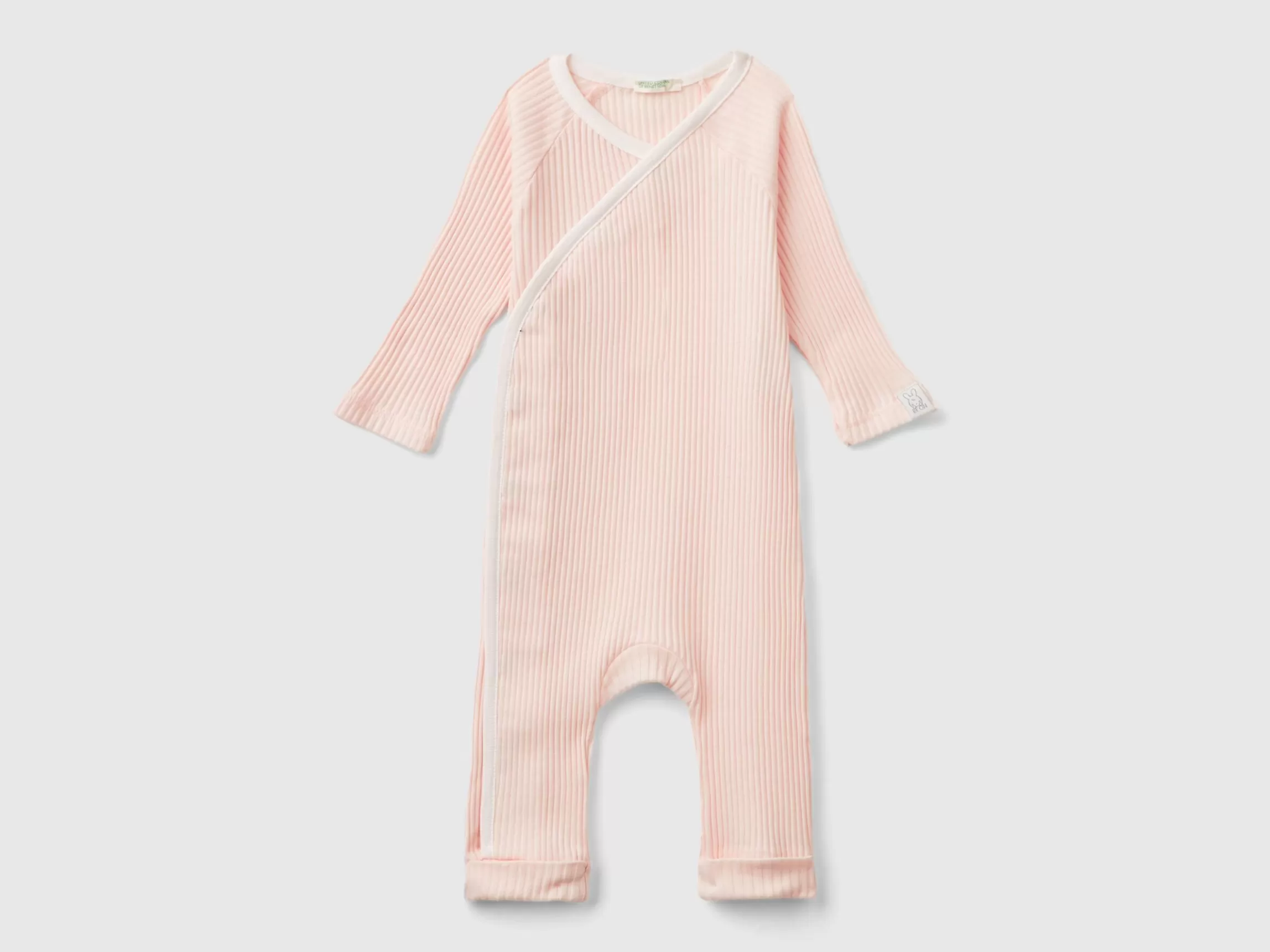 United Colors of Benetton Ribbed onesie in organic cotton